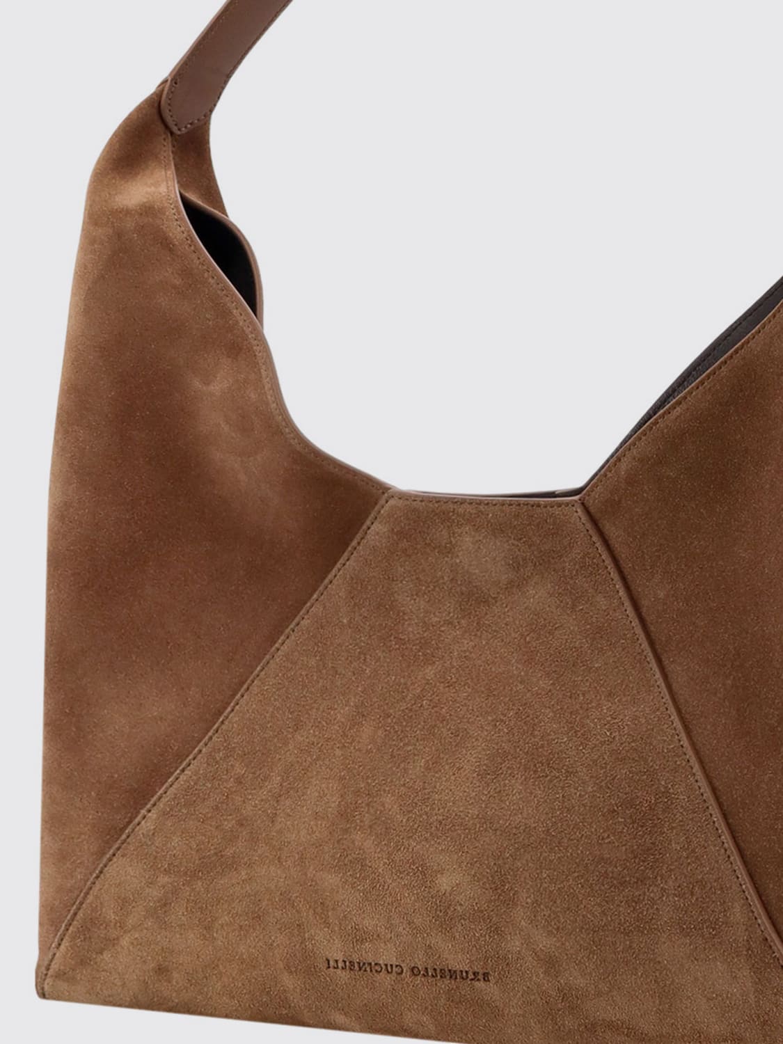 ショルダーバッグ・ポシェット BRUNELLO CUCINELLI Women Shoulder Bags MBHID3678 C8212 BEIGE Taupe brown calf suede bag BRUNELLO CUCINELLI MBHID3678