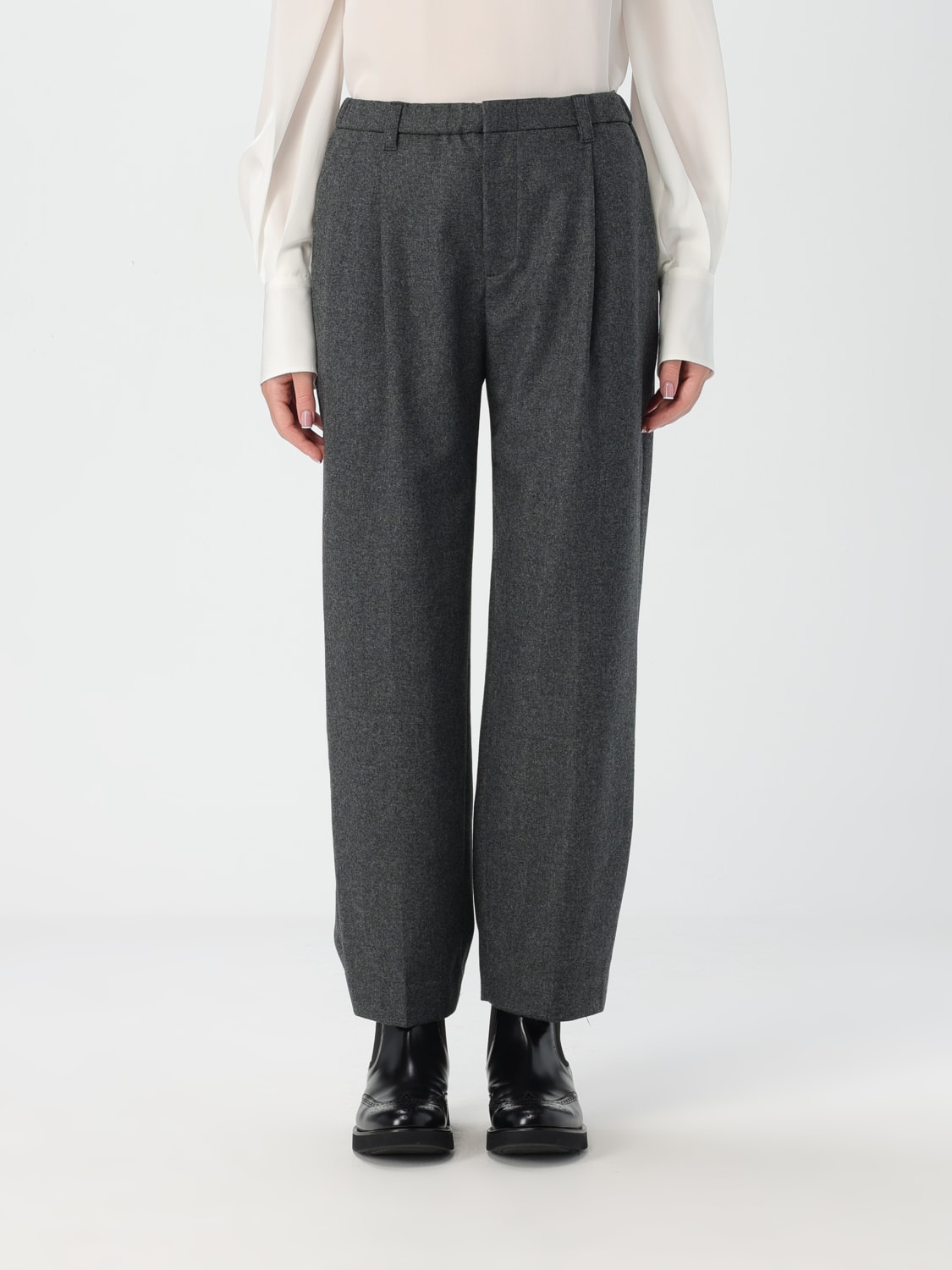 BRUNELLO CUCINELLI PANTS: Pants woman Brunello Cucinelli, Grey 1 - Img 1