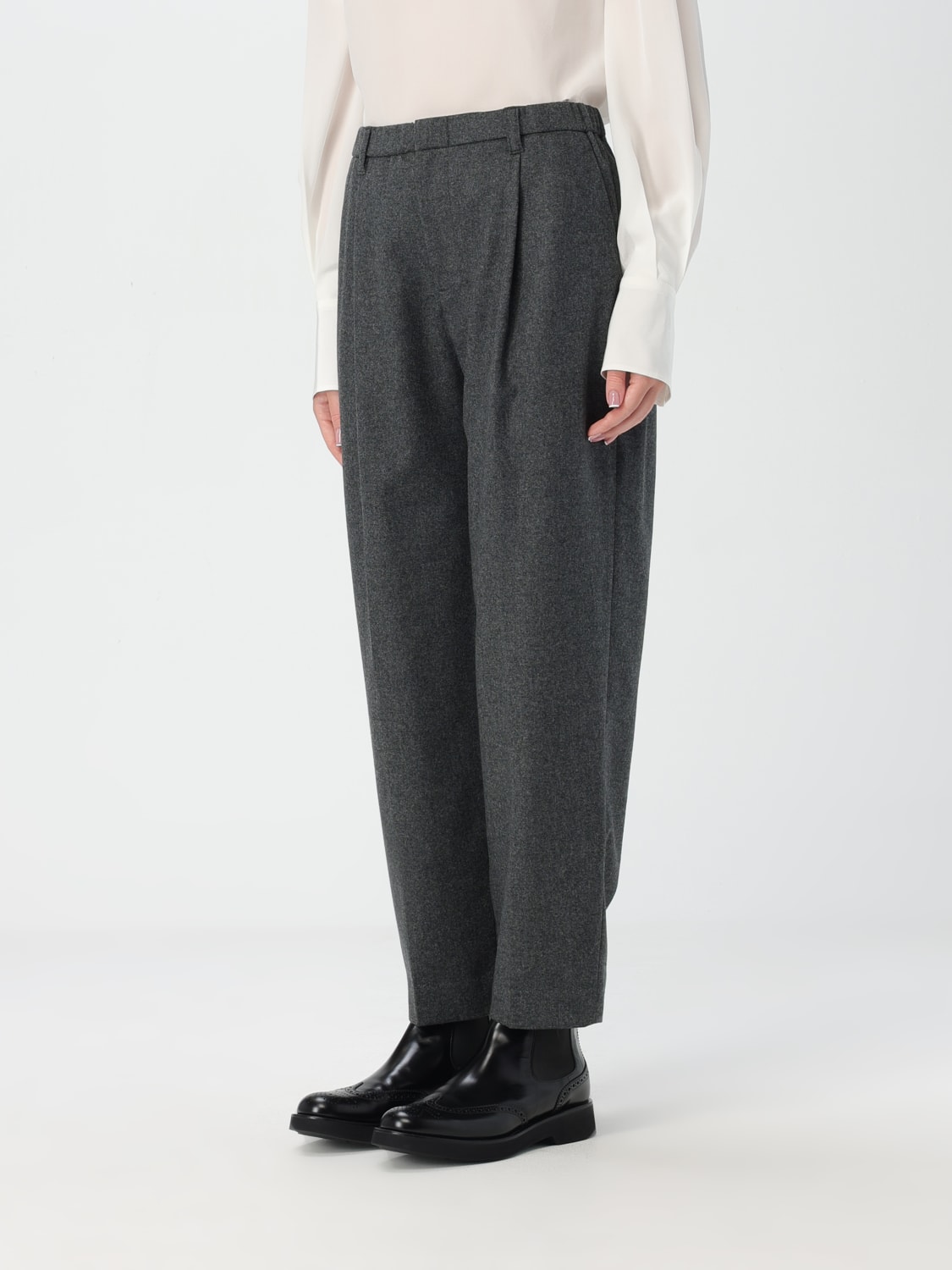 BRUNELLO CUCINELLI HOSE: Hose damen Brunello Cucinelli, Grau 1 - Img 4