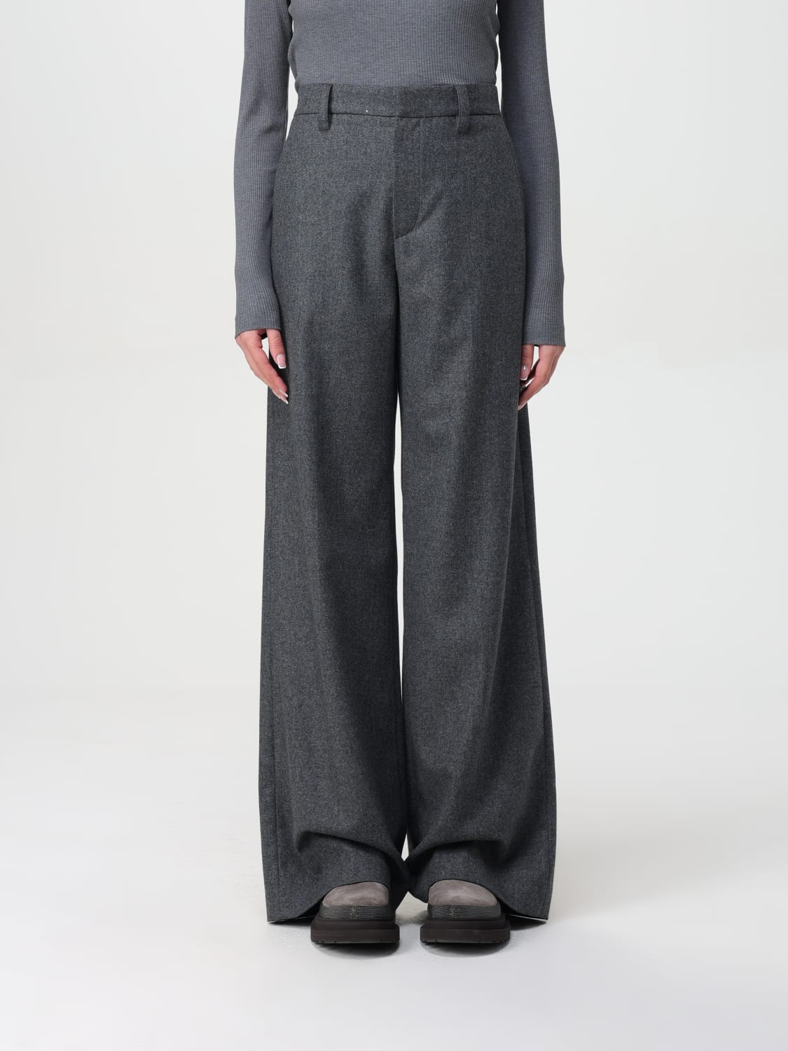 パンツ BRUNELLO CUCINELLI Woman Pants Charcoal MD588P8724 C032 Brunello Cucinelli Outlet: Pants woman - Charcoal | Brunello