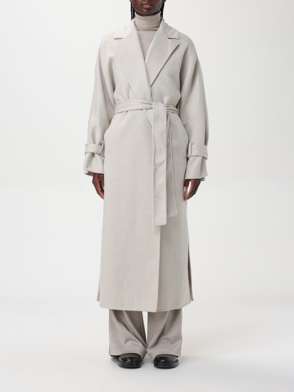 BRUNELLO CUCINELLI COAT: Coat woman Brunello Cucinelli, Yellow Cream - Img 1