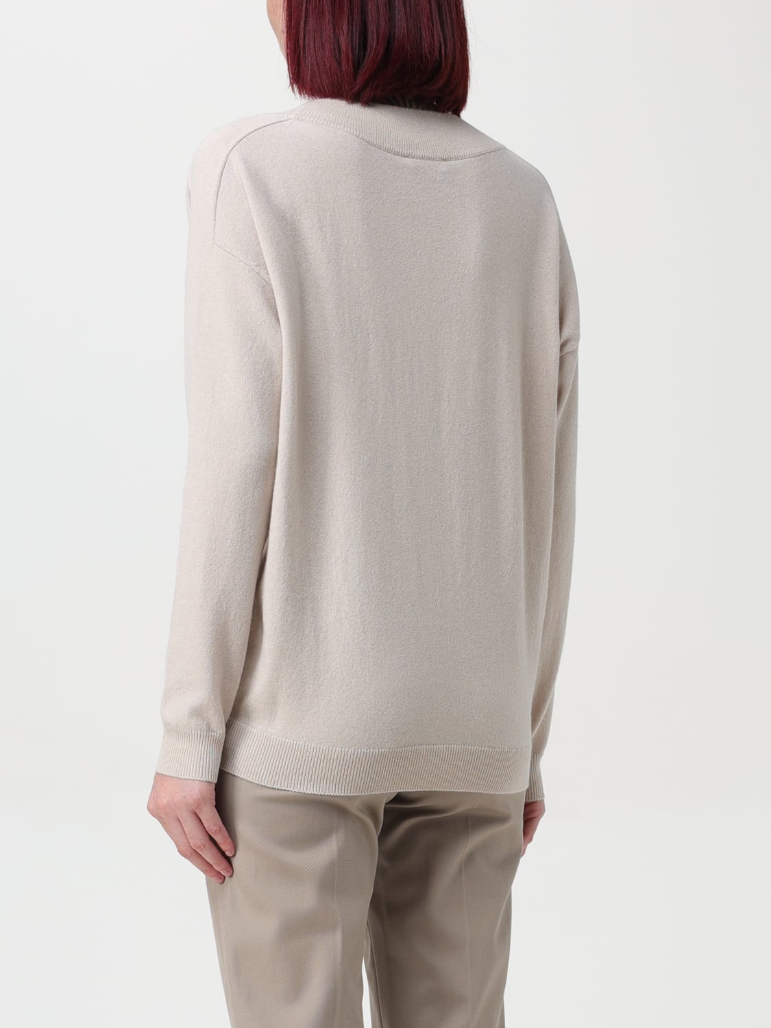 BRUNELLO CUCINELLI JERSEY: Jersey mujer Brunello Cucinelli, Beige - Img 3