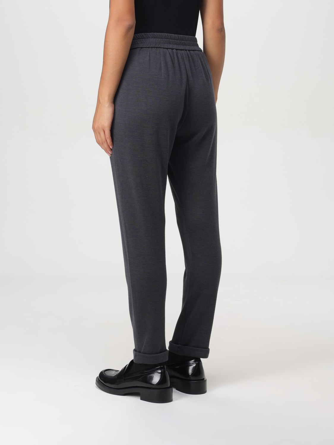 BRUNELLO CUCINELLI PANTS: Pants woman Brunello Cucinelli, Grey - Img 3