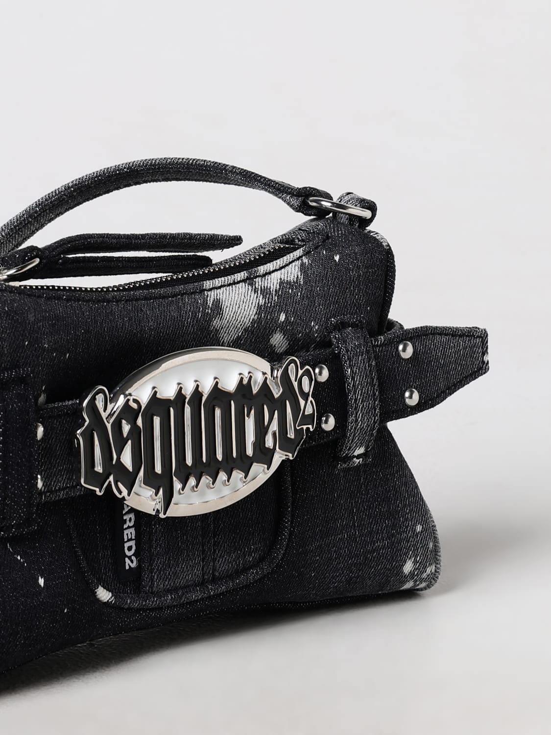 DSQUARED2 MINI BAG: Shoulder bag woman Dsquared2, Black - Img 3