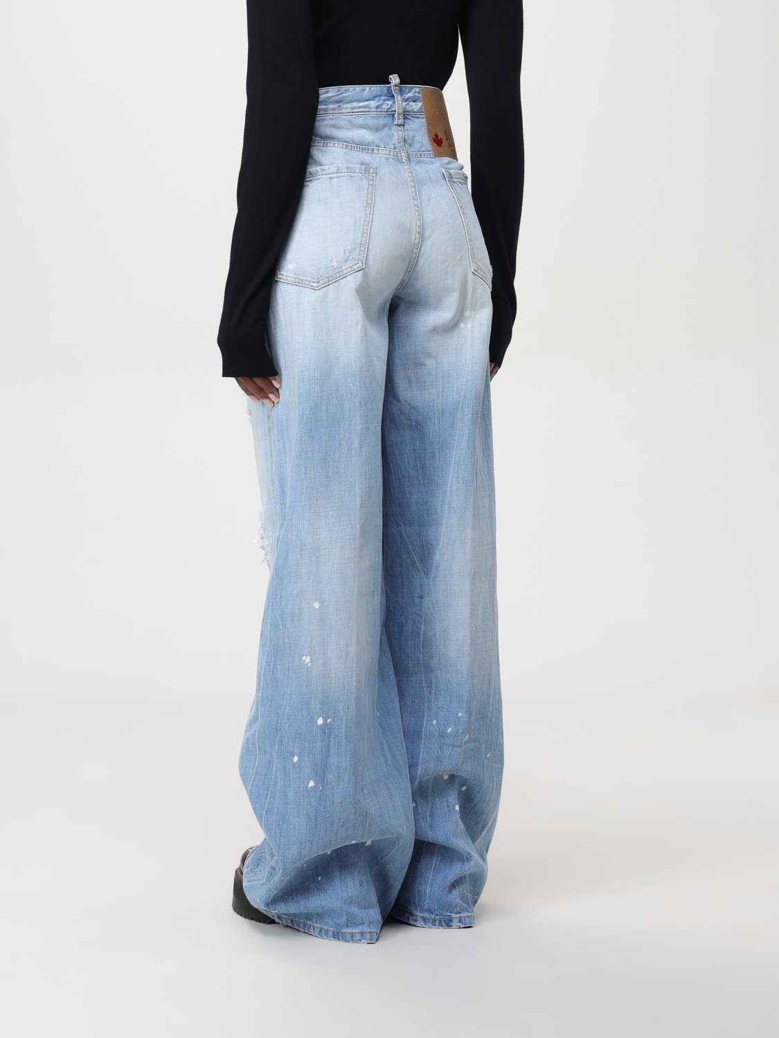 DSQUARED2 JEANS: Jeans femme Dsquared2, Délavé - Img 2