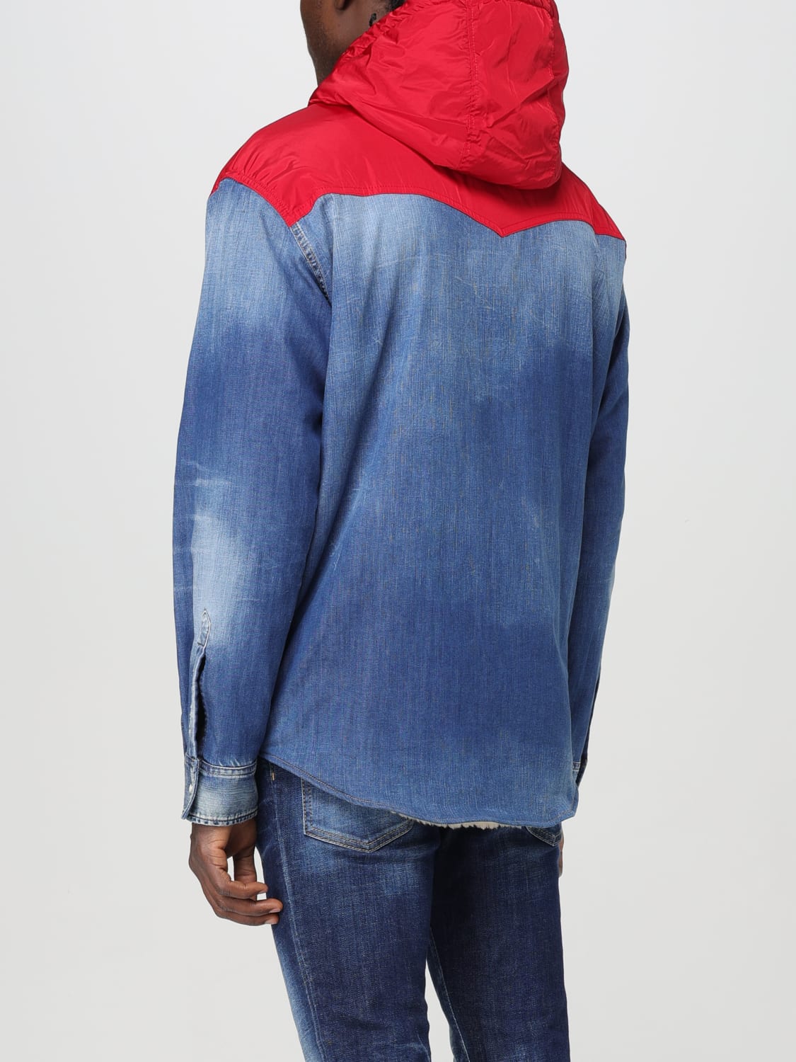 DSQUARED2 JACKET: Shirt men Dsquared2, Denim - Img 3