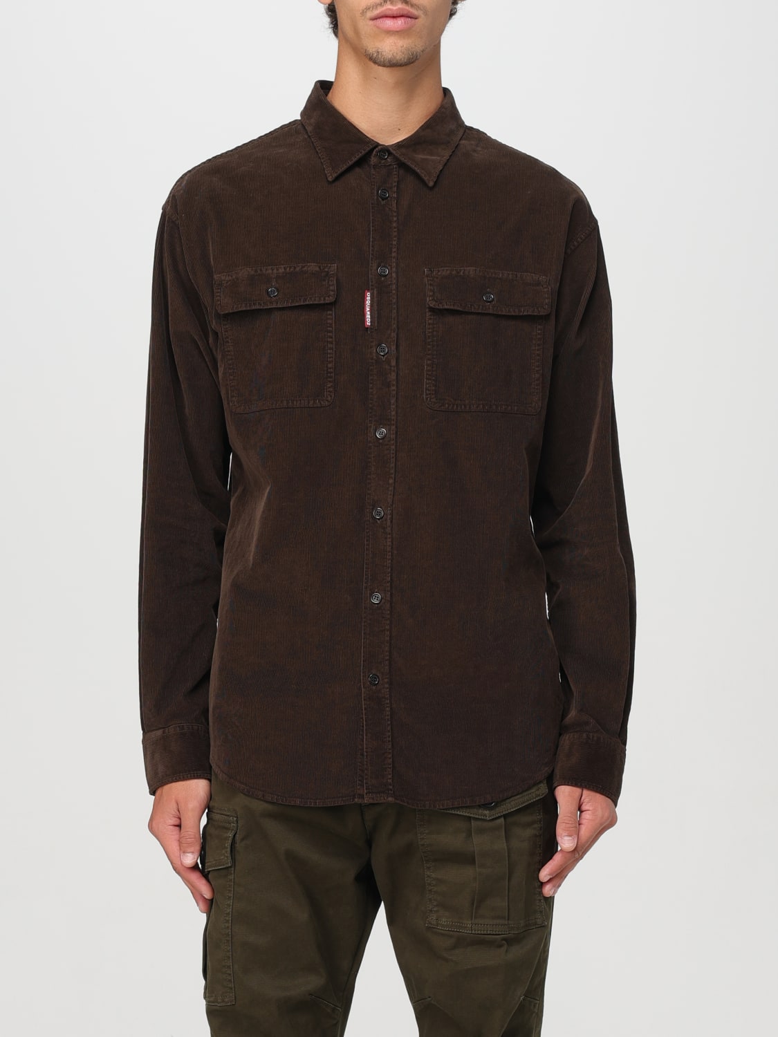 DSQUARED2 SHIRT: Shirt men Dsquared2, Brown - Img 1