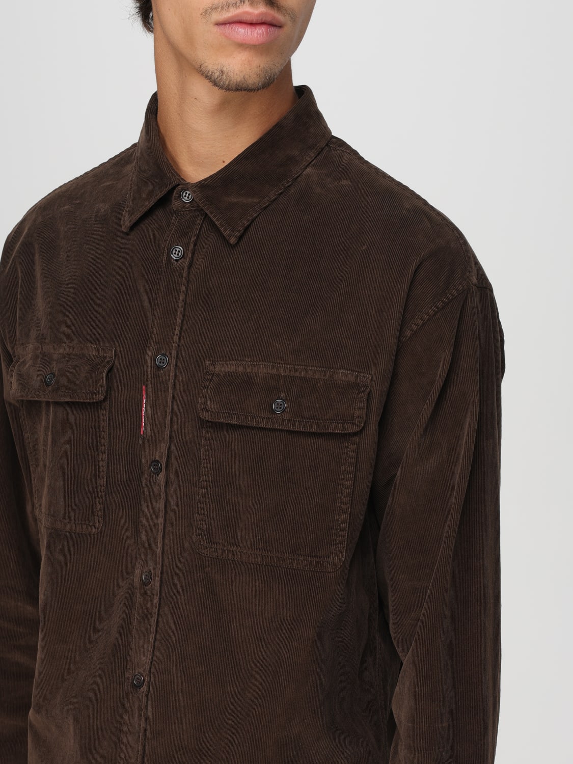 DSQUARED2 SHIRT: Shirt men Dsquared2, Brown - Img 3