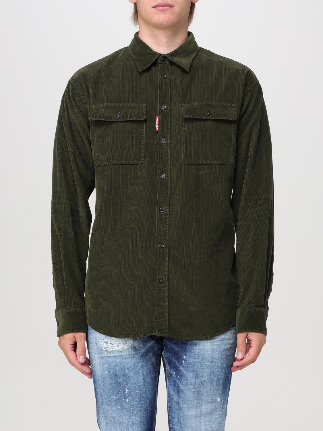 DSQUARED2 SHIRT: Shirt men Dsquared2, Military - Img 1