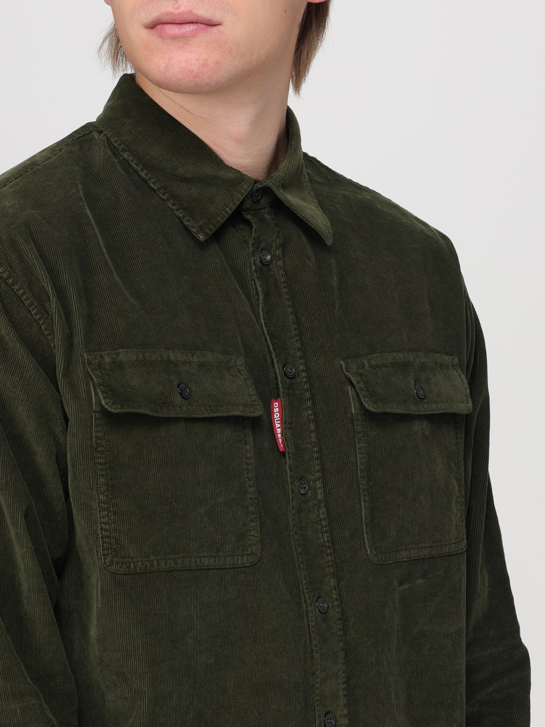 DSQUARED2 SHIRT: Shirt men Dsquared2, Military - Img 3