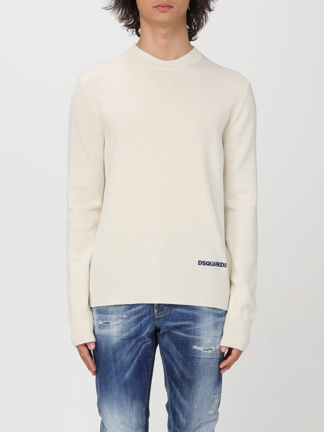 DSQUARED2 SWEATER: Sweater men Dsquared2, White - Img 1