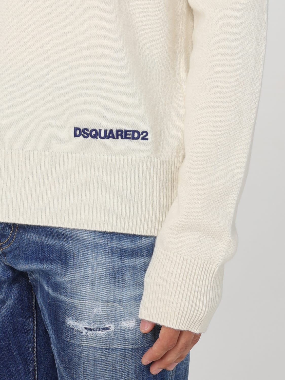 DSQUARED2 SWEATER: Sweater men Dsquared2, White - Img 3