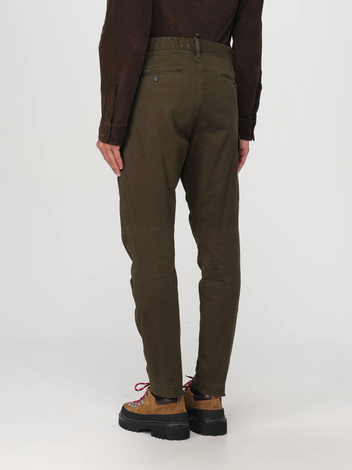 DSQUARED2 PANTALON: Pantalon homme Dsquared2, Vert Militaire - Img 2