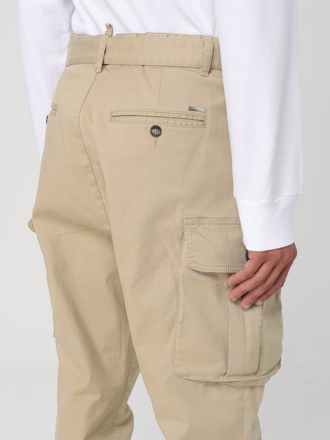 DSQUARED2 PANTS: Pants men Dsquared2, Beige - Img 4