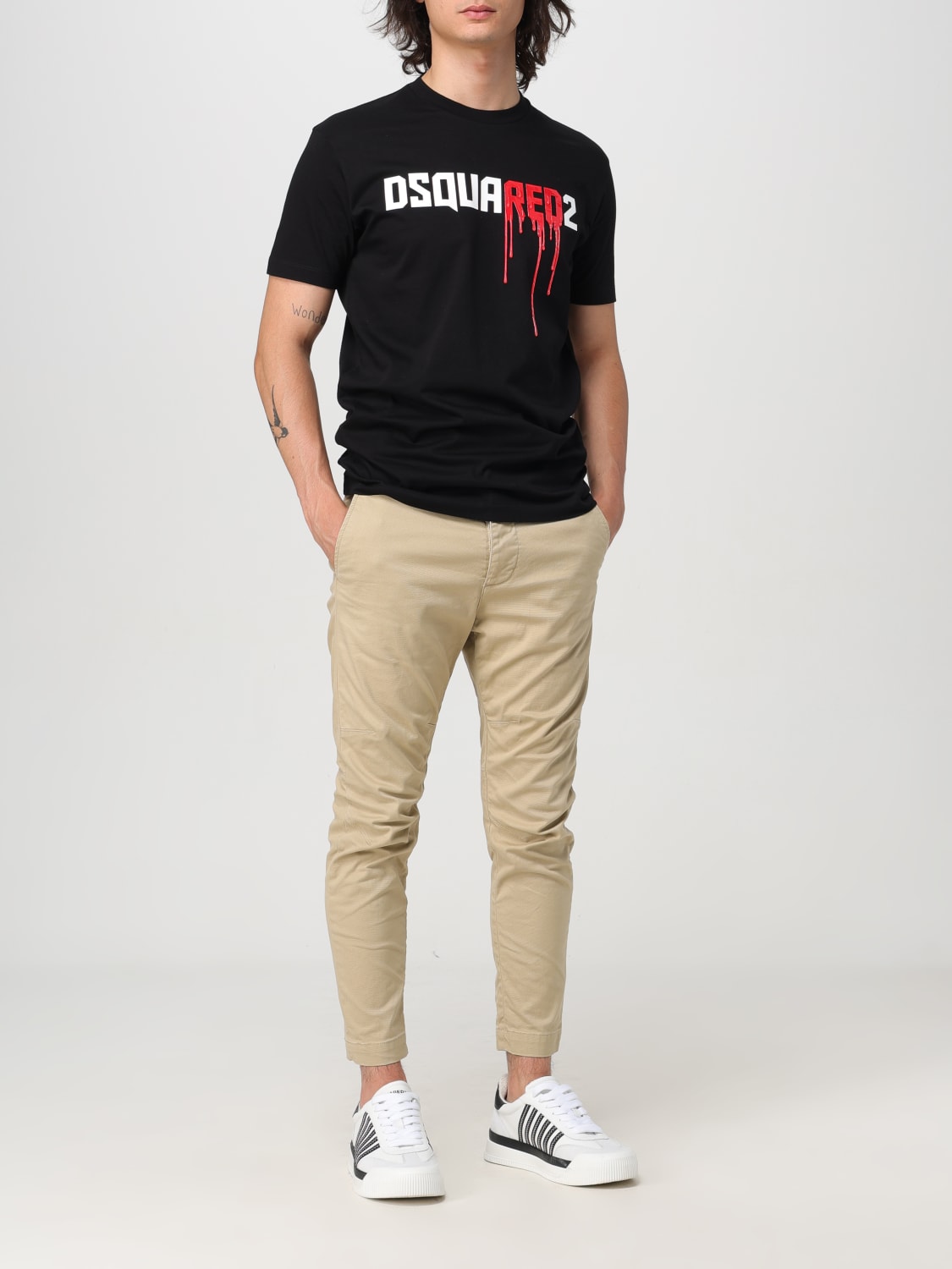 DSQUARED2 T-SHIRT: T-shirt men Dsquared2, Black - Img 2