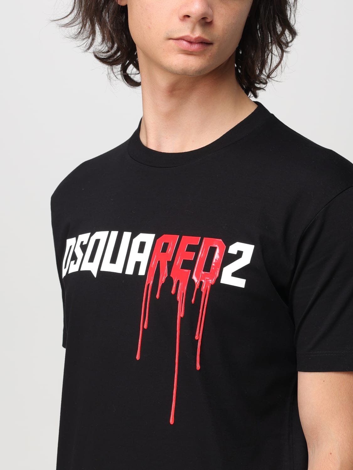 DSQUARED2 T-SHIRT: T-shirt men Dsquared2, Black - Img 4