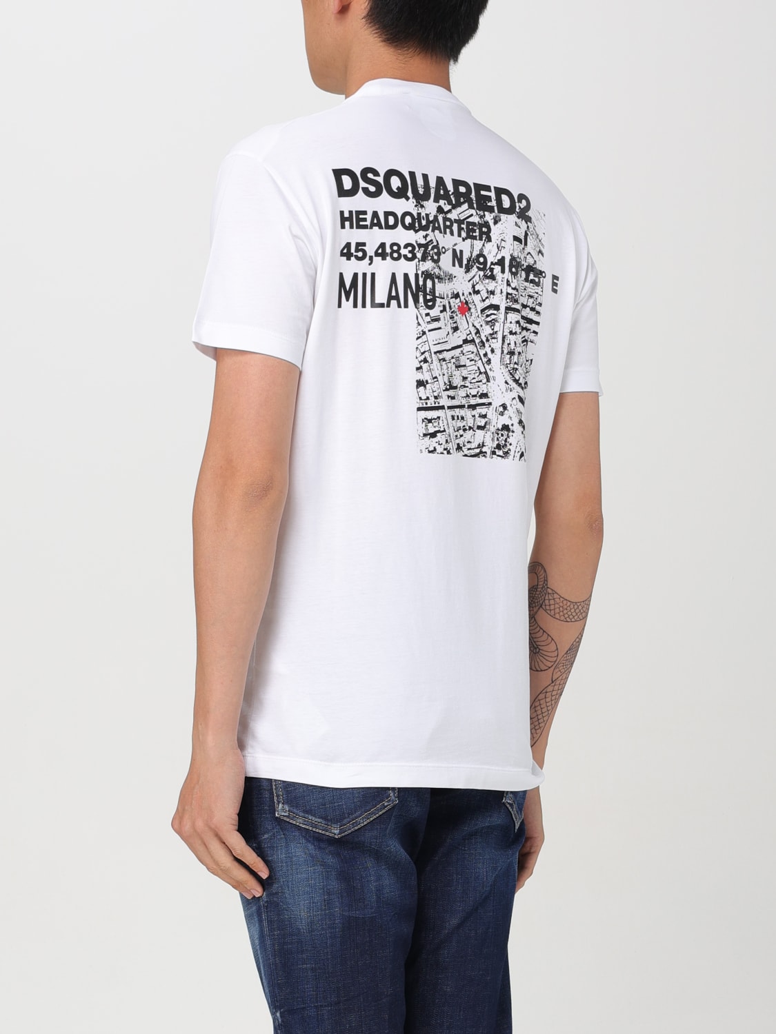 DSQUARED2 T-SHIRT: T-shirt men Dsquared2, White - Img 2