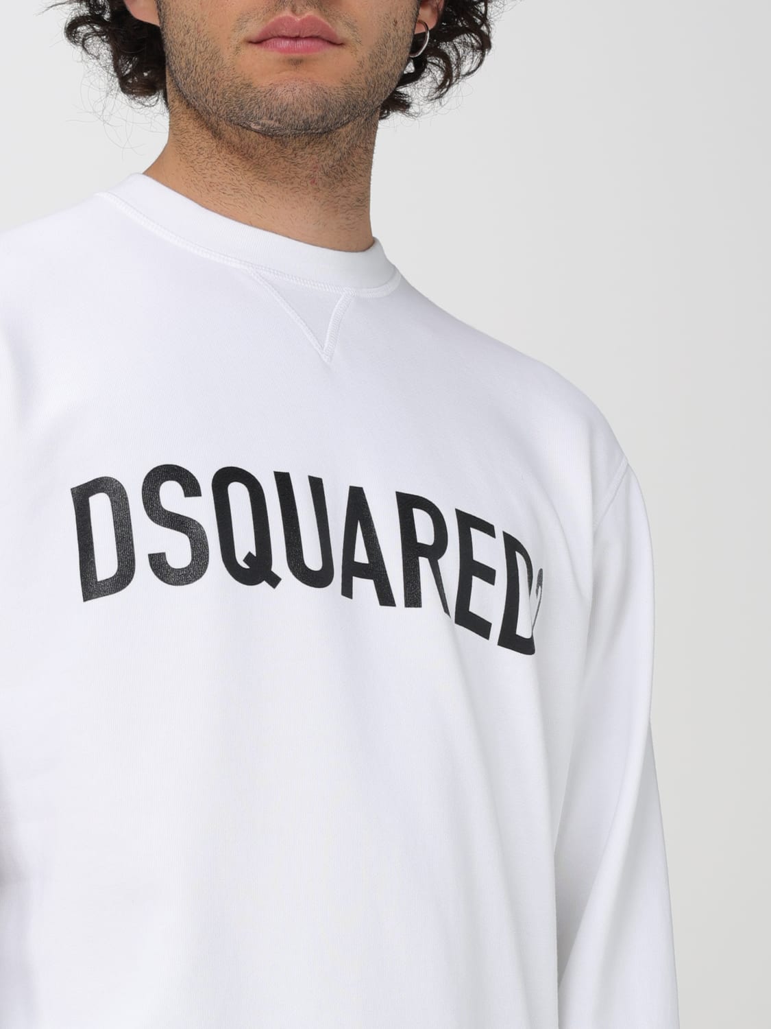 DSQUARED2 SWEATSHIRT: Sweatshirt men Dsquared2, White - Img 3