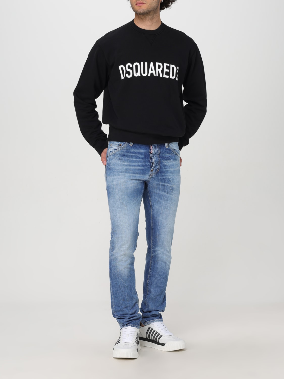 DSQUARED2 卫衣: 卫衣 男士 Dsquared2, 黑色 - Img 2