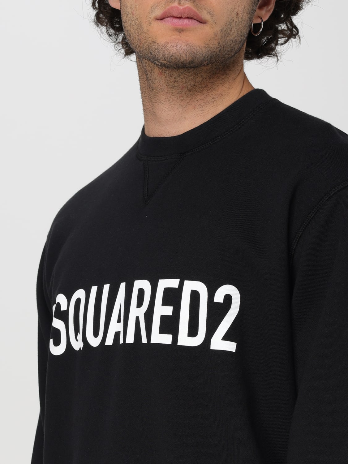 DSQUARED2 卫衣: 卫衣 男士 Dsquared2, 黑色 - Img 4