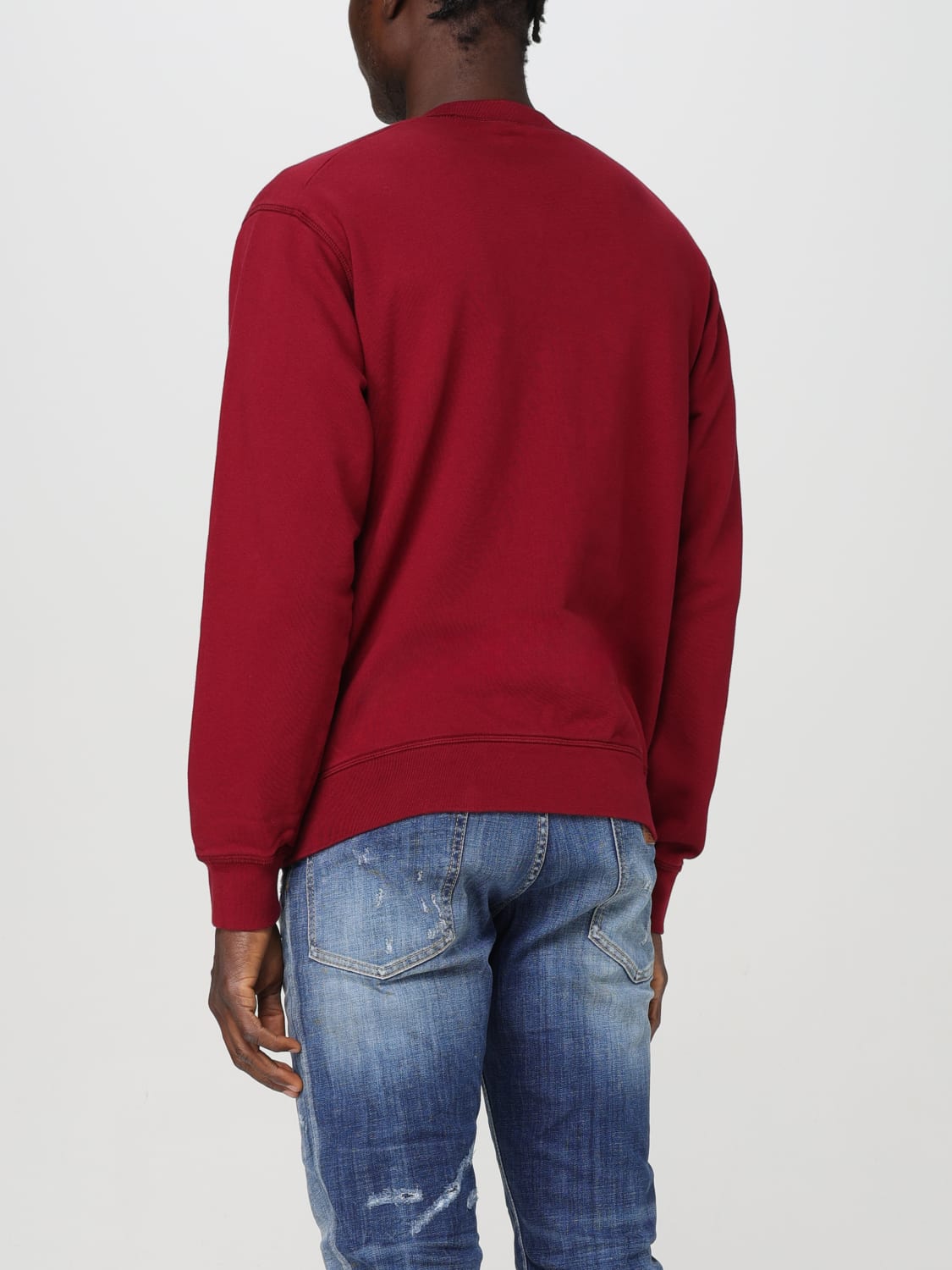 DSQUARED2 SWEATSHIRT: Sweatshirt homme Dsquared2, Cerise - Img 3