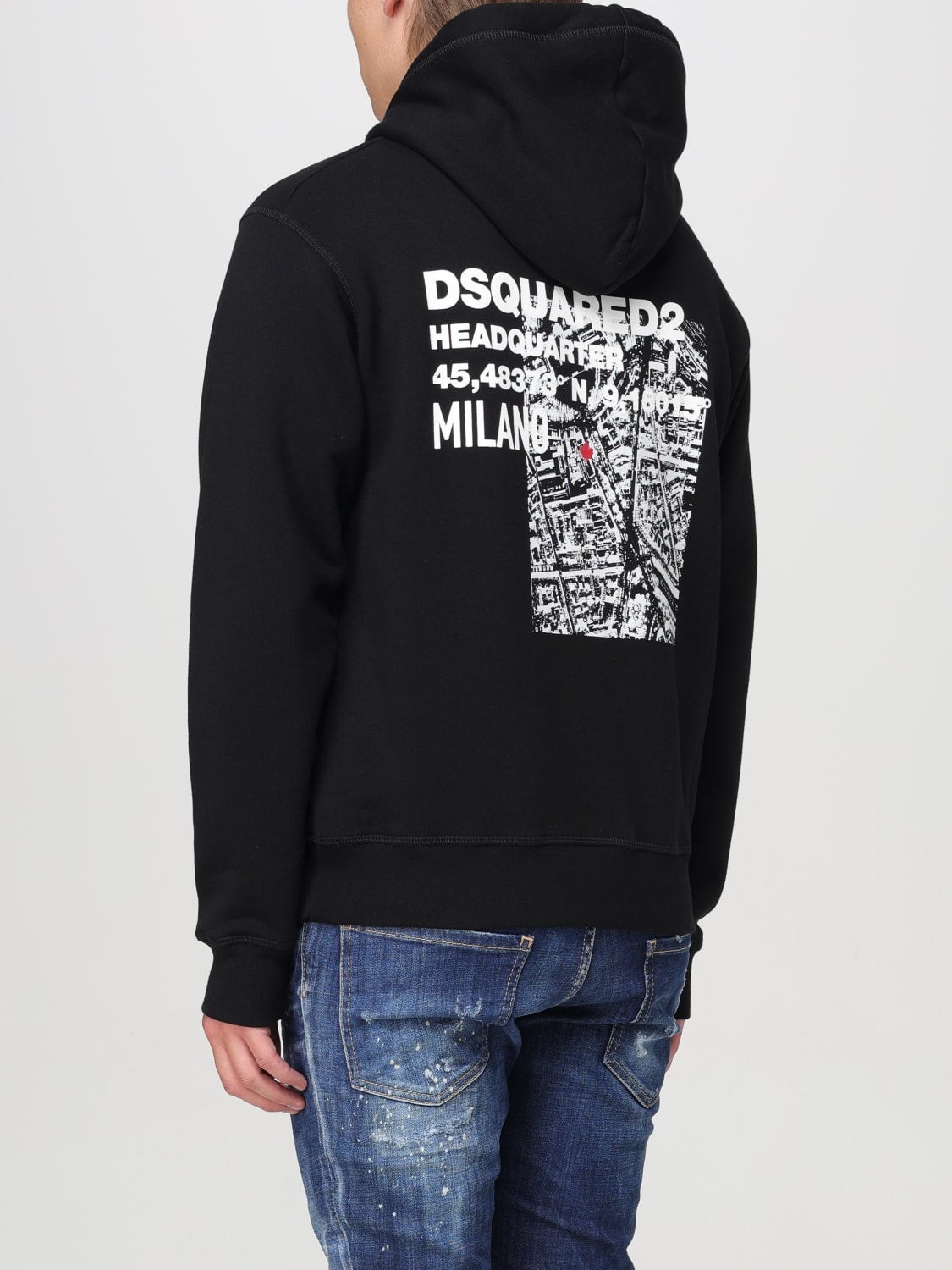 DSQUARED2 SWEATSHIRT: Sweatshirt men Dsquared2, Black - Img 3