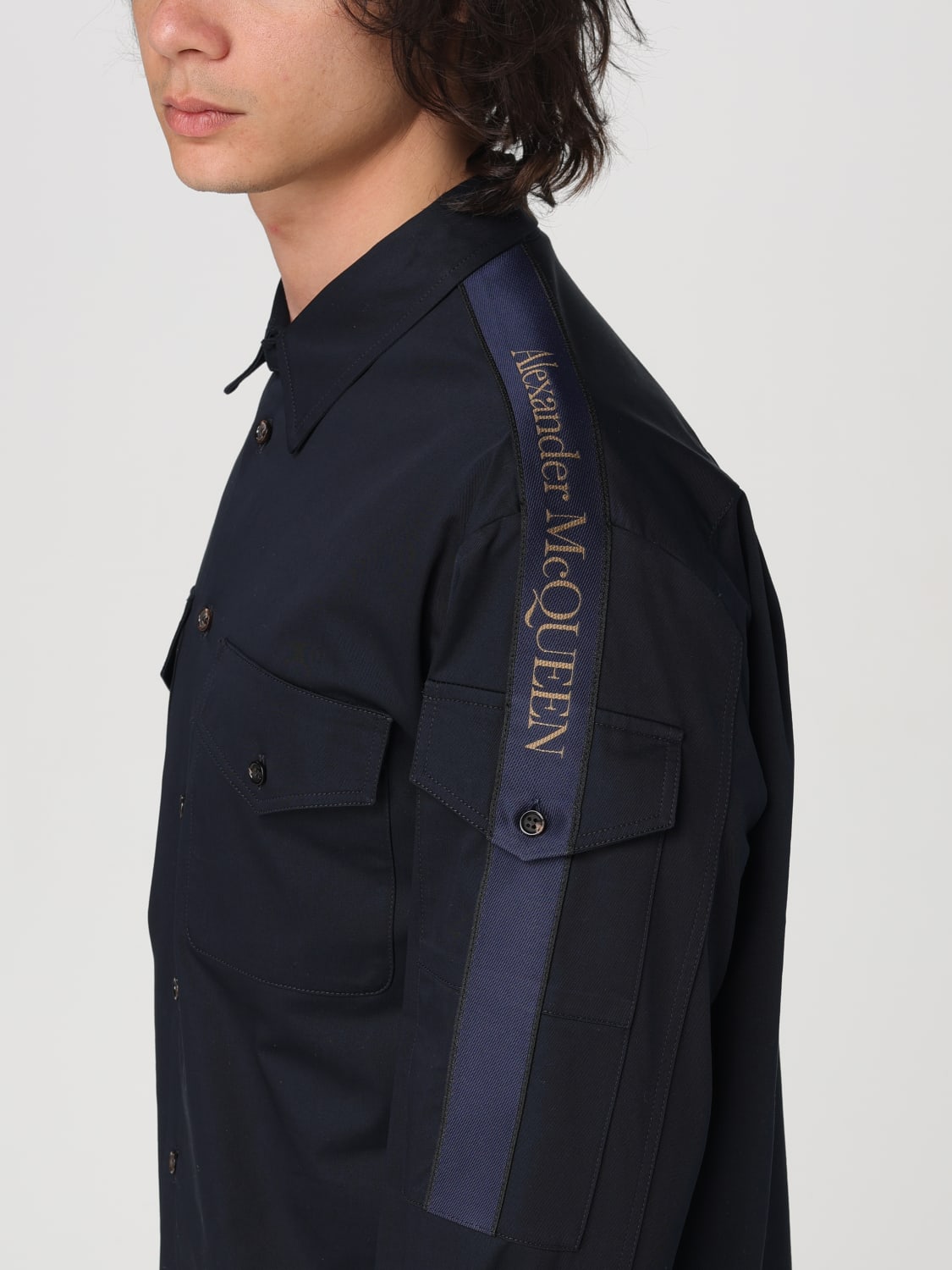 ALEXANDER MCQUEEN SHIRT: Shirt men Alexander McQueen, Navy - Img 5