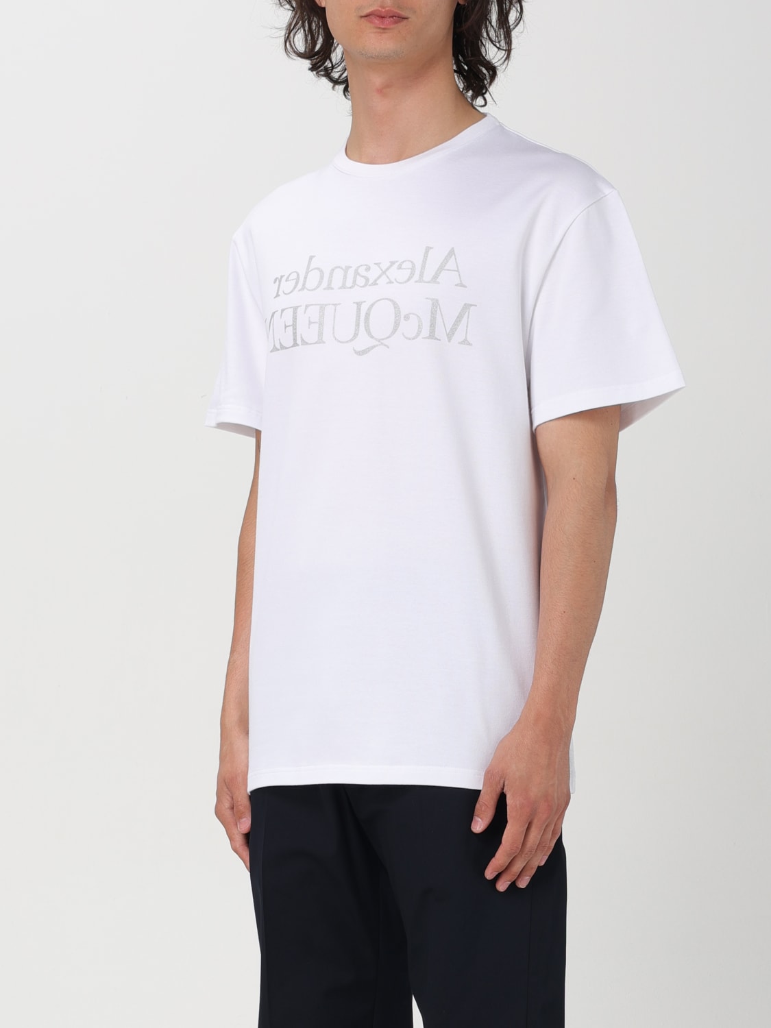 ALEXANDER MCQUEEN T-SHIRT: T-shirt homme Alexander McQueen, Blanc - Img 4