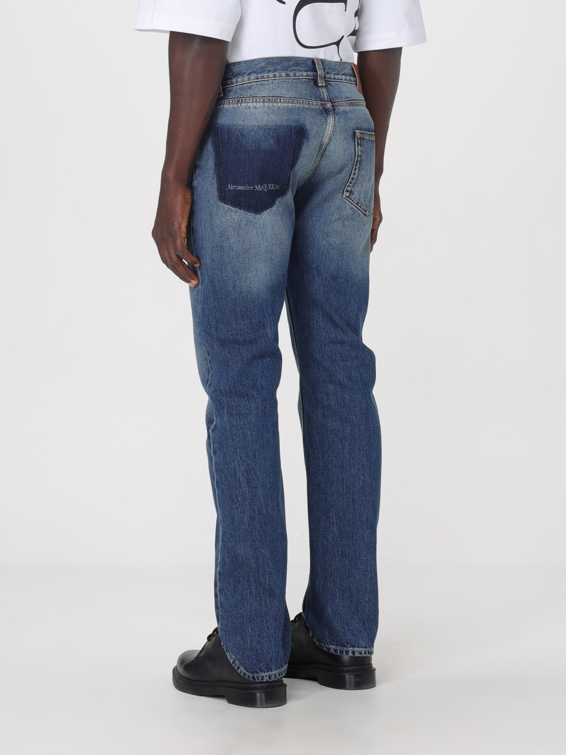 ALEXANDER MCQUEEN JEANS: Jeans men Alexander McQueen, Denim - Img 3