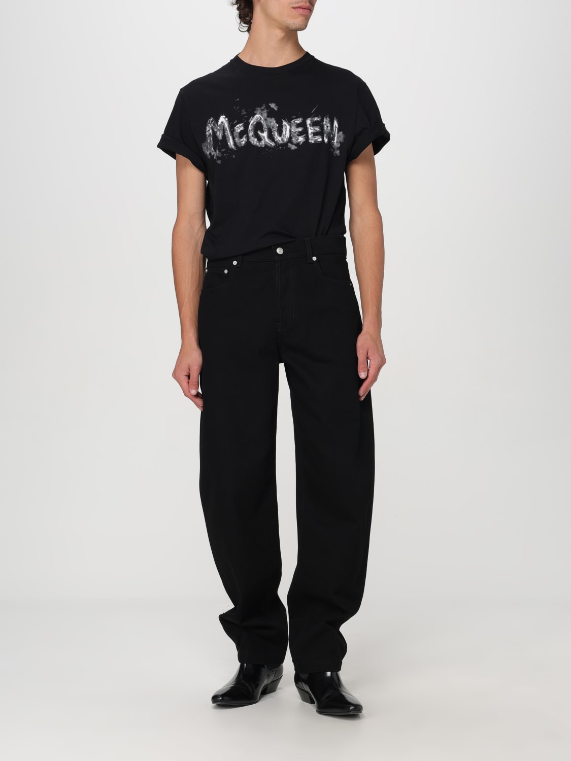 ALEXANDER MCQUEEN T-SHIRT: T-shirt men Alexander McQueen, Black - Img 2