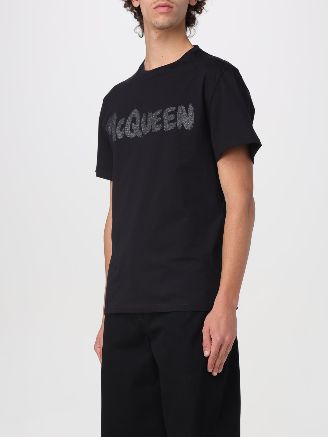 ALEXANDER MCQUEEN T-SHIRT: T-shirt men Alexander McQueen, Black - Img 4