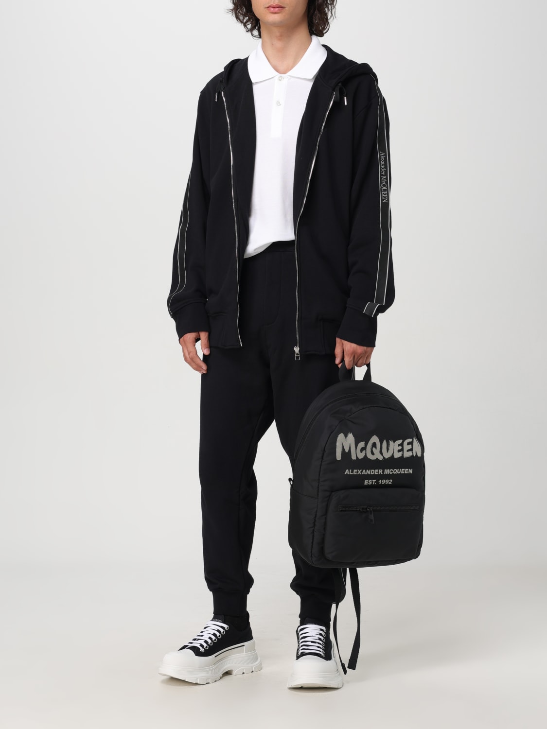 MCQUEEN BACKPACK: Bags men McQueen, Black - Img 2