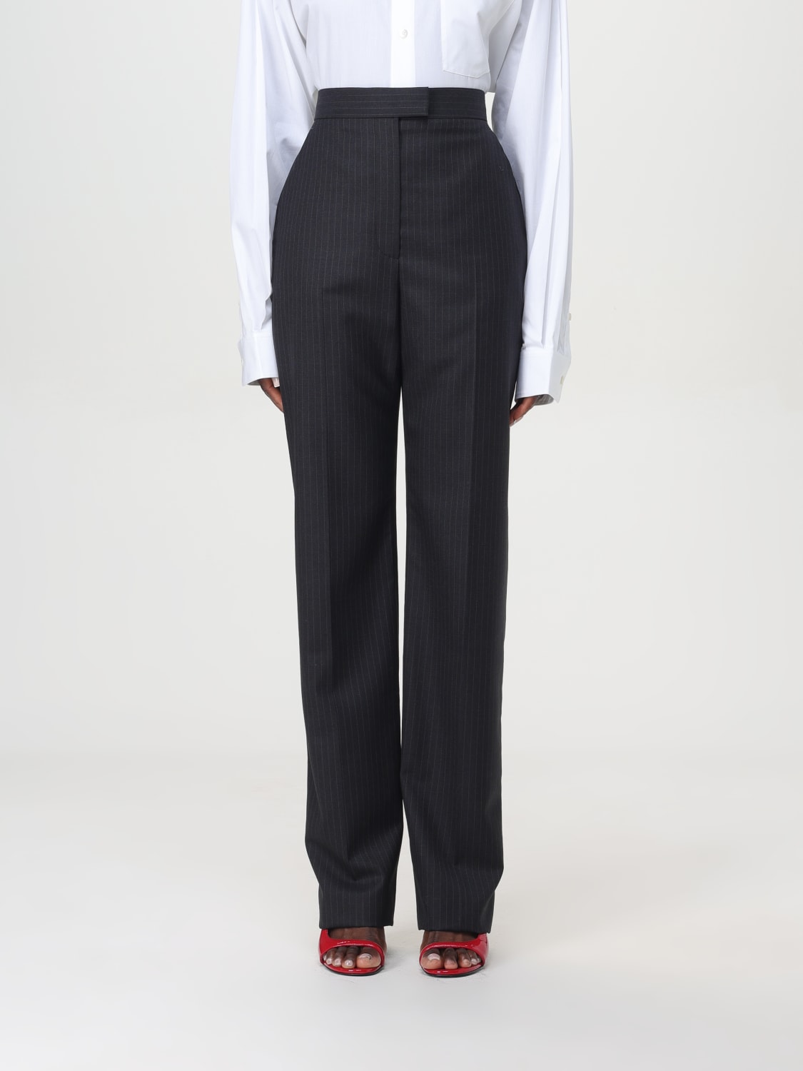 ALEXANDER MCQUEEN PANTS: Pants woman Alexander McQueen, Grey - Img 1