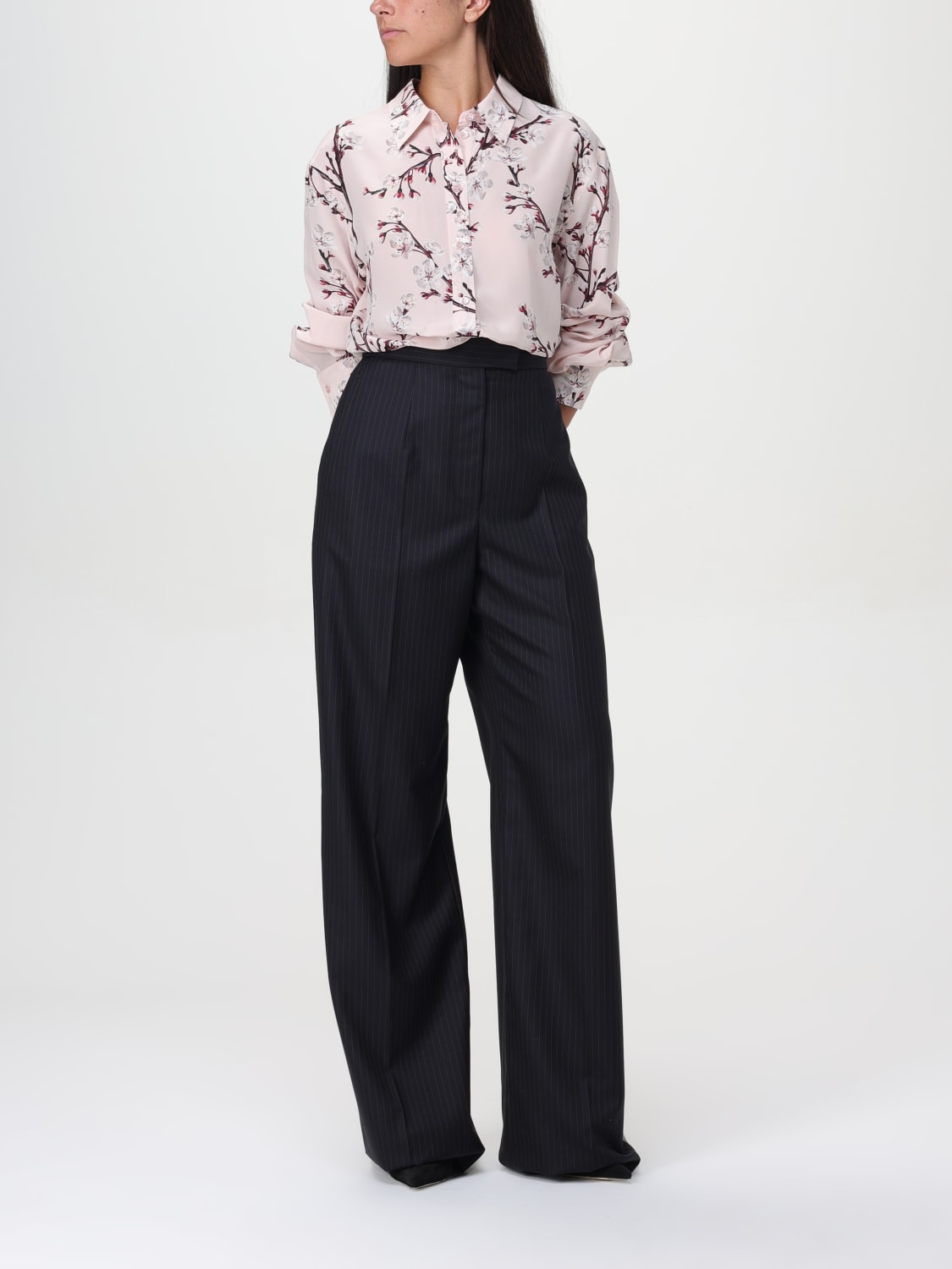 ALEXANDER MCQUEEN PANTALONE: Pantalone gessato Alexander McQueen, Blue Navy - Img 2