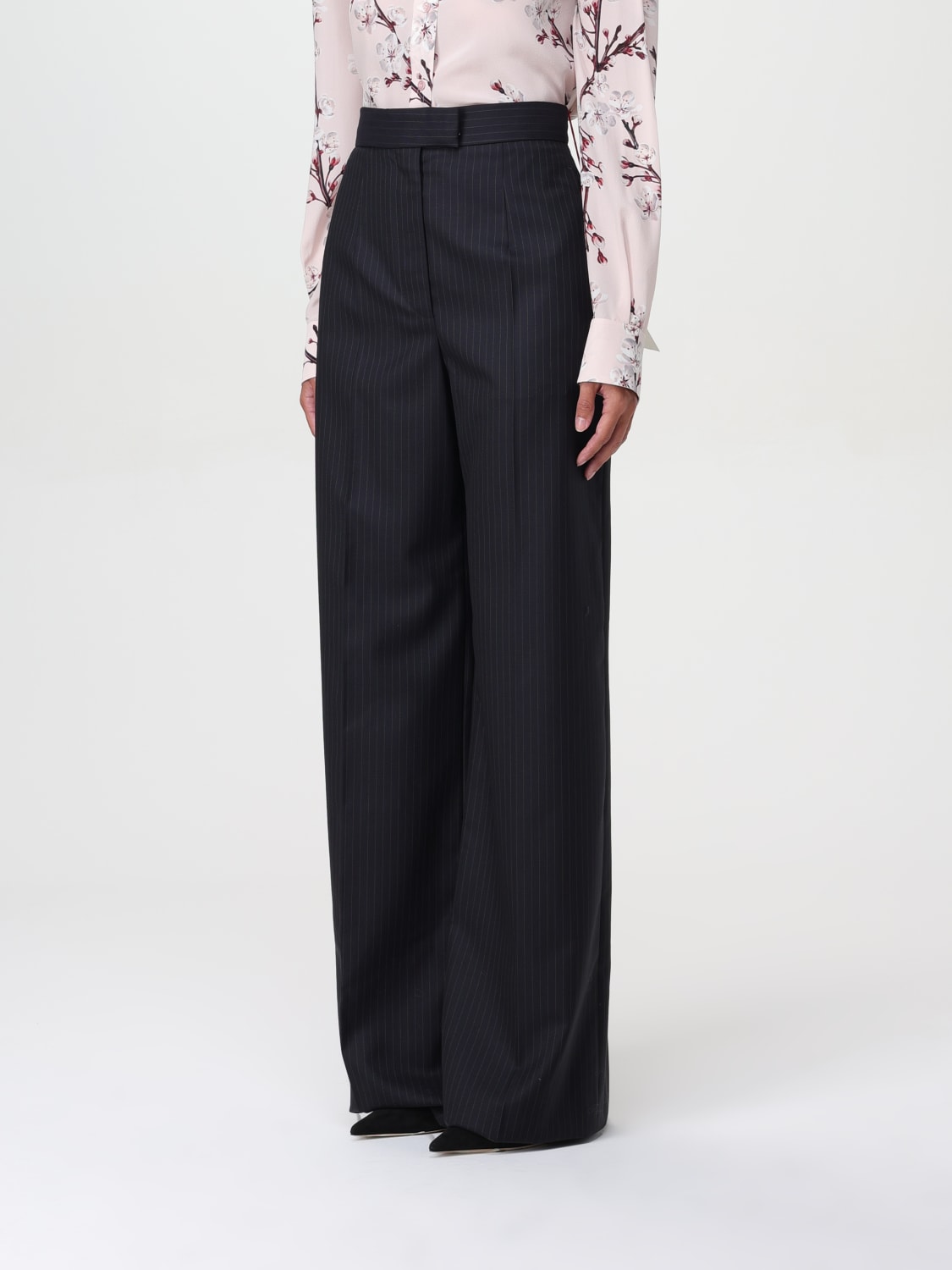 ALEXANDER MCQUEEN PANTALONE: Pantalone gessato Alexander McQueen, Blue Navy - Img 4