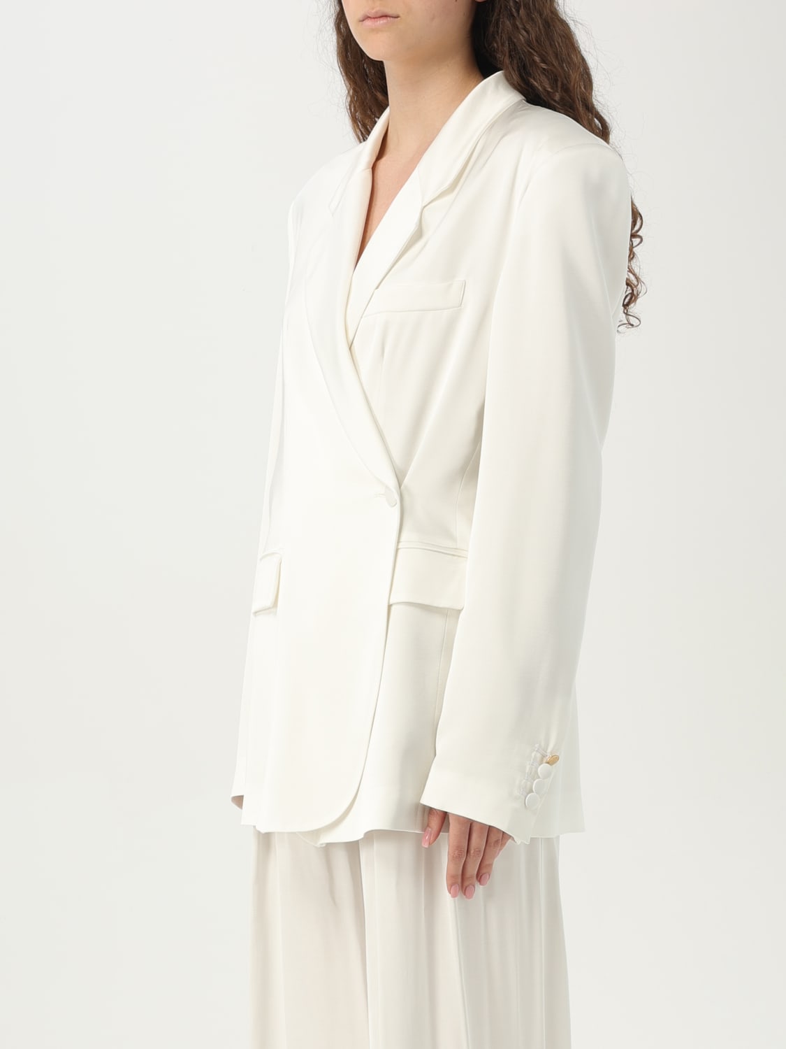 アウターその他 HEBE STUDIO Woman Blazer White H225-NLVBZ-STN OFF WHITE Hebe Studio Outlet: Blazer woman - White | Hebe Studio