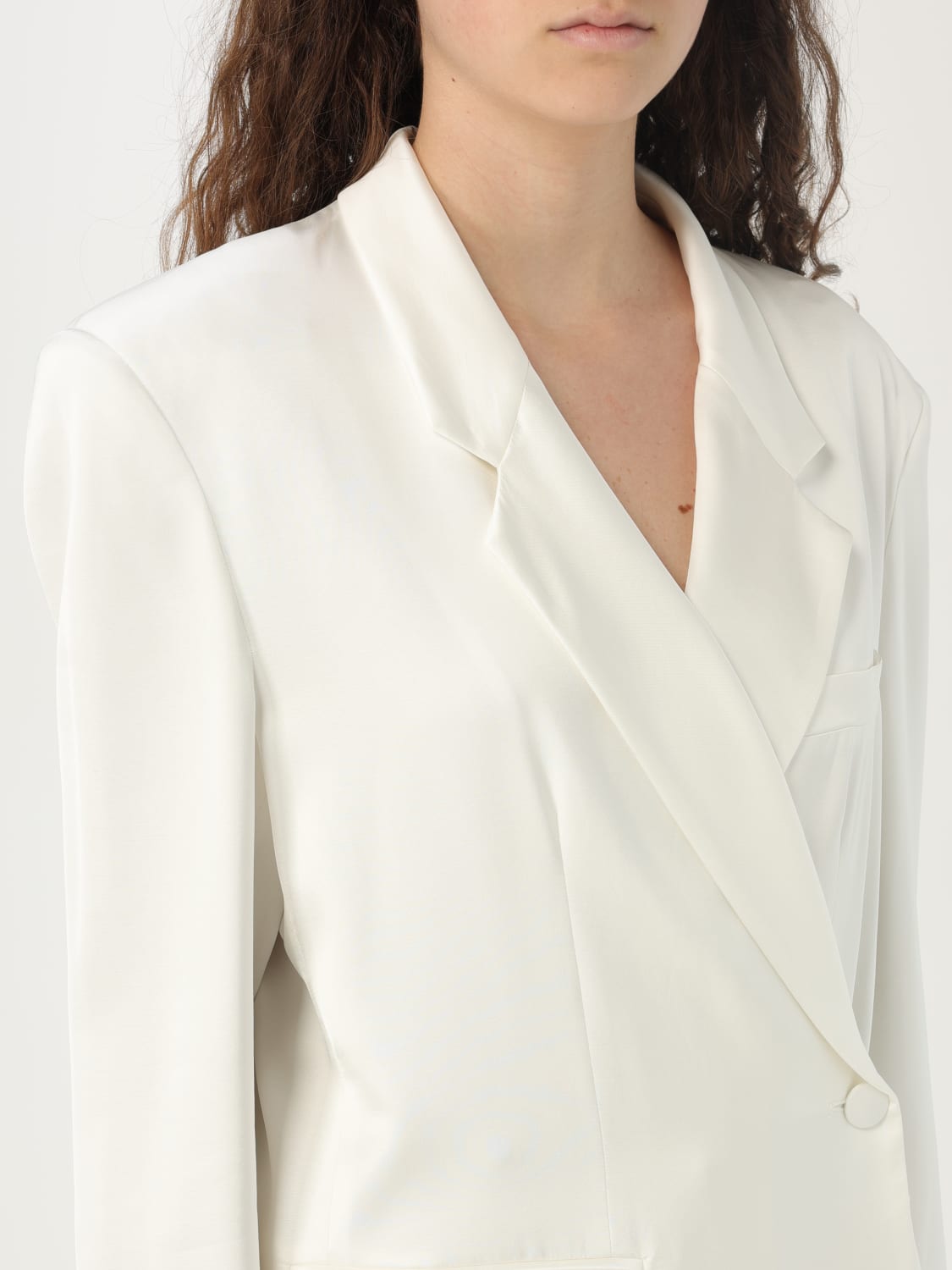 アウターその他 HEBE STUDIO Woman Blazer White H225-NLVBZ-STN OFF WHITE Hebe Studio Outlet: Blazer woman - White | Hebe Studio