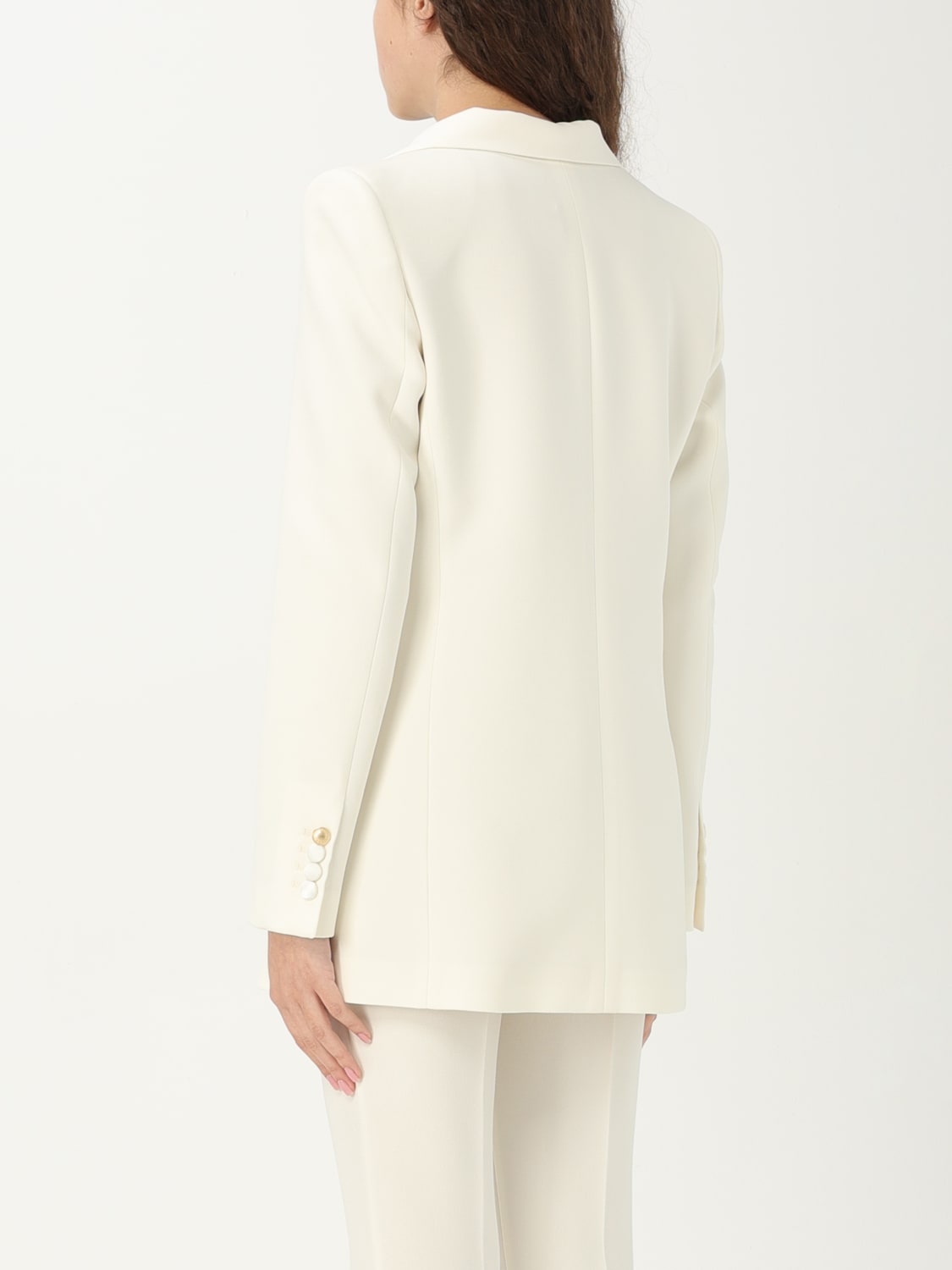 HEBE STUDIO BLAZER: Blazer femme Hebe Studio, Jaune Crème - Img 2