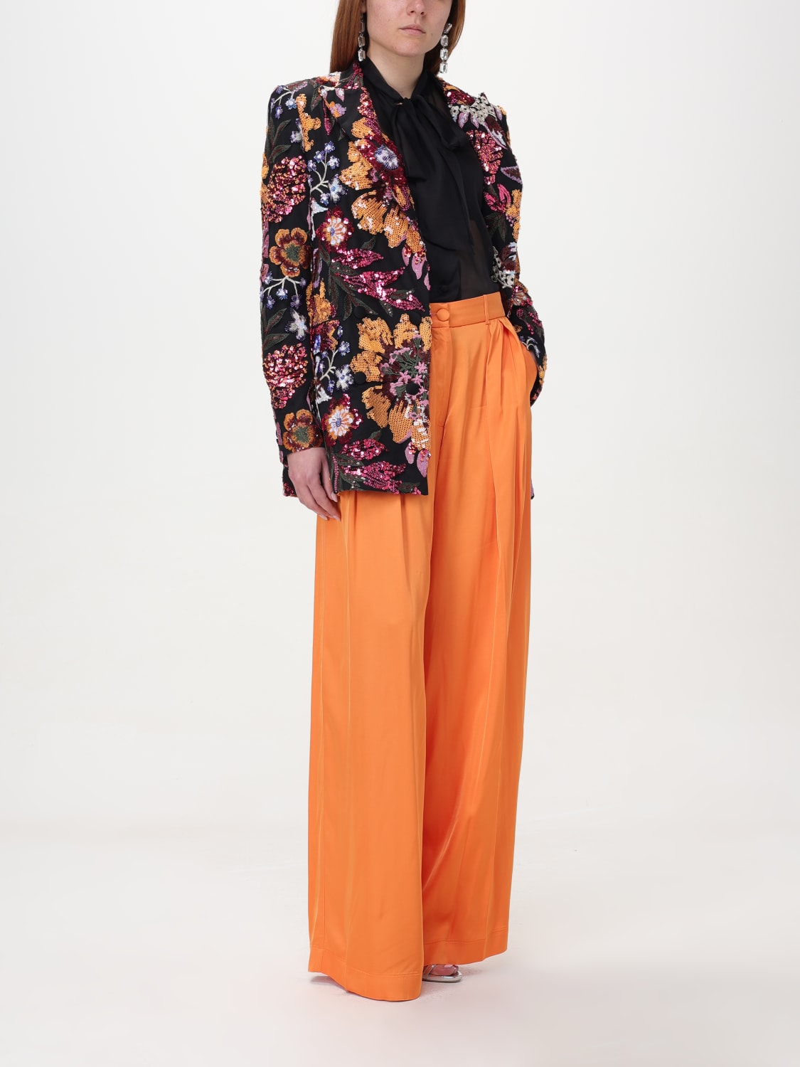 HEBE STUDIO PANTS: Pants woman Hebe Studio, Orange - Img 2