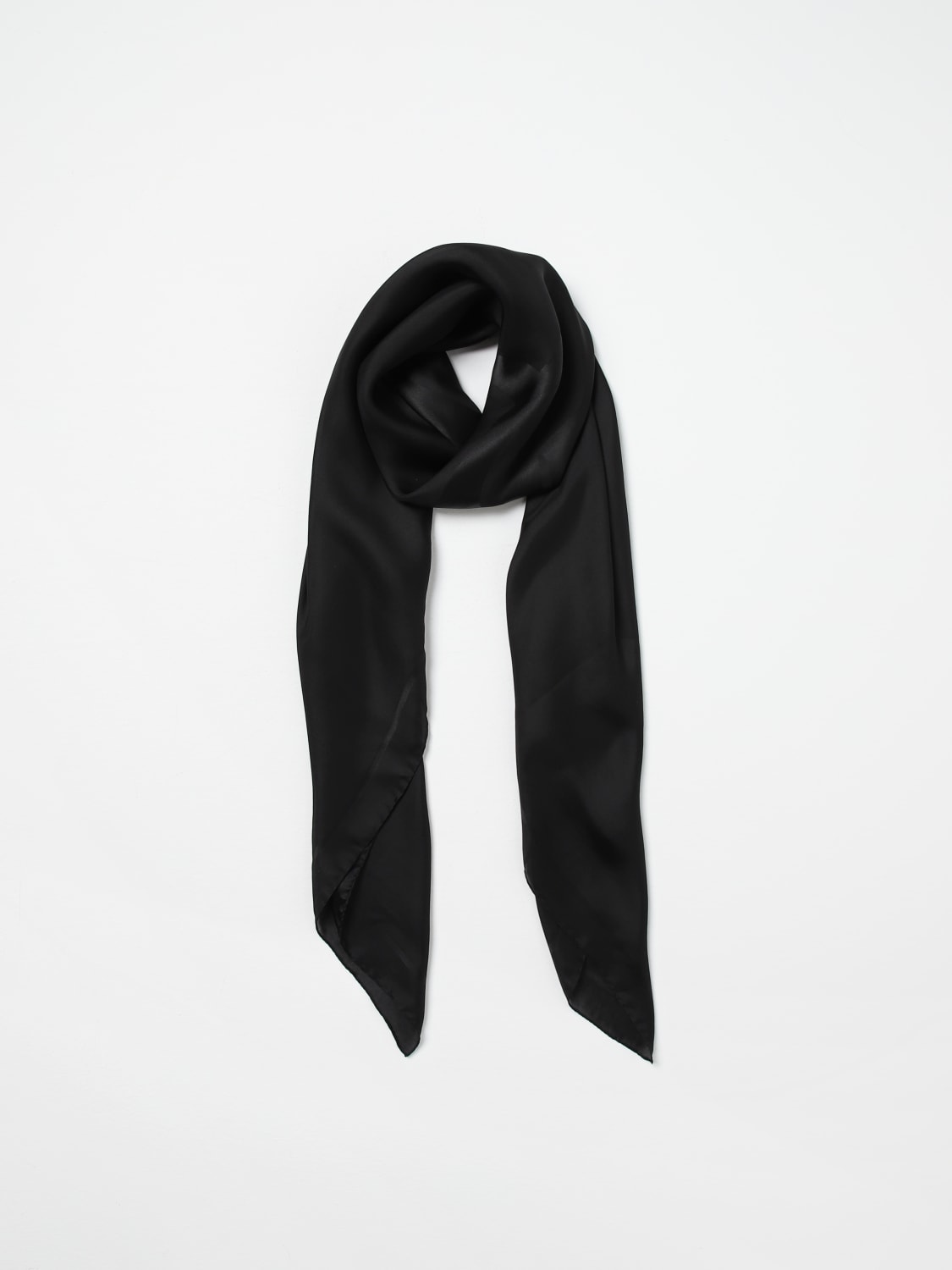 SAINT LAURENT NECK SCARF: Neck scarf woman Saint Laurent, Black - Img 2