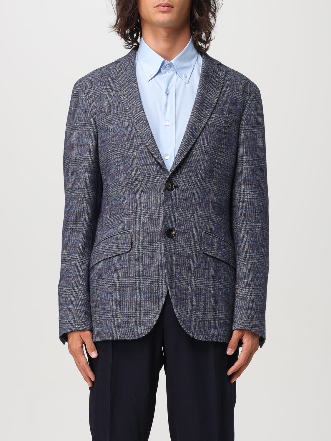 Giglio Blazer a monopetto tartan Etro