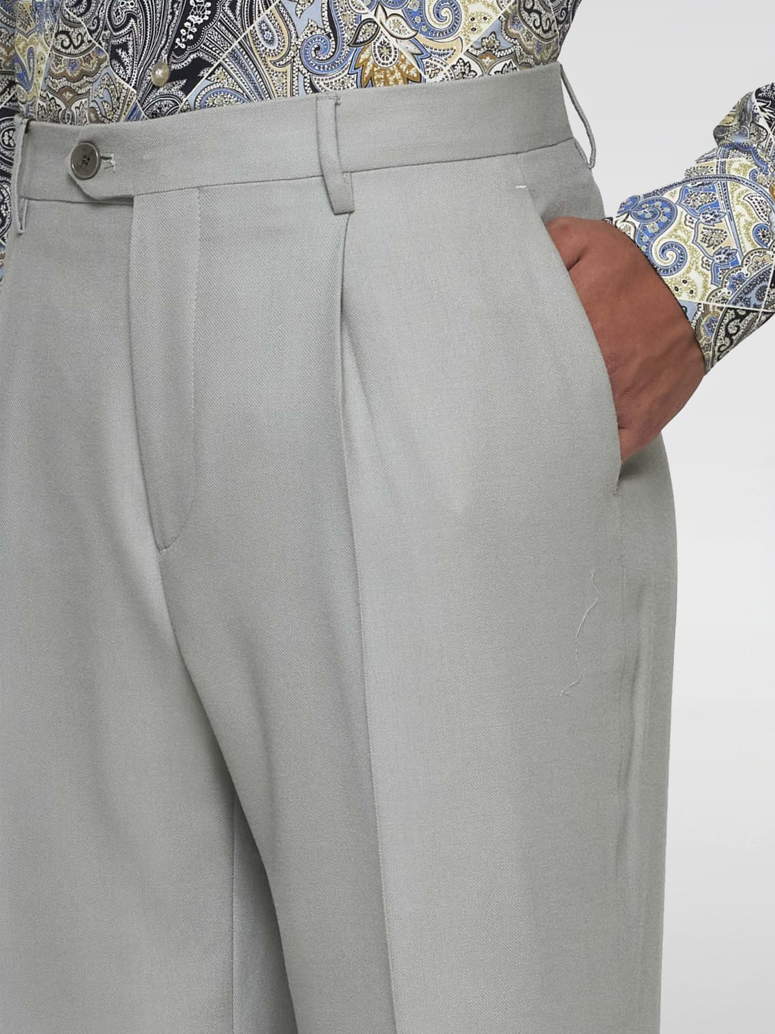 ETRO PANTS: Pants men Etro, Grey - Img 3