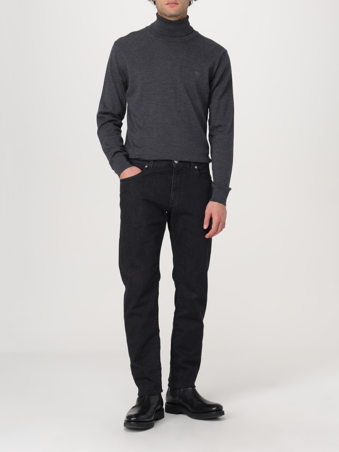 ETRO SWEATER: Sweater men Etro, Grey - Img 2