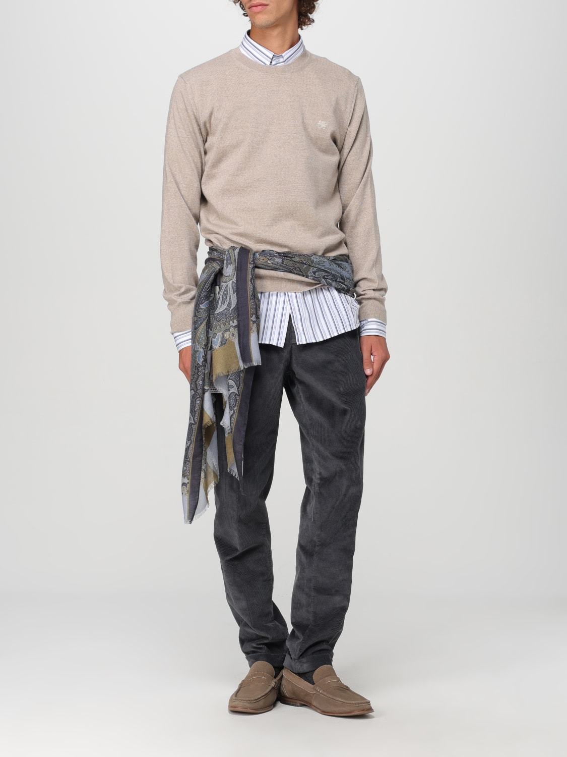 ETRO SWEATER: Sweater men Etro, Beige - Img 2