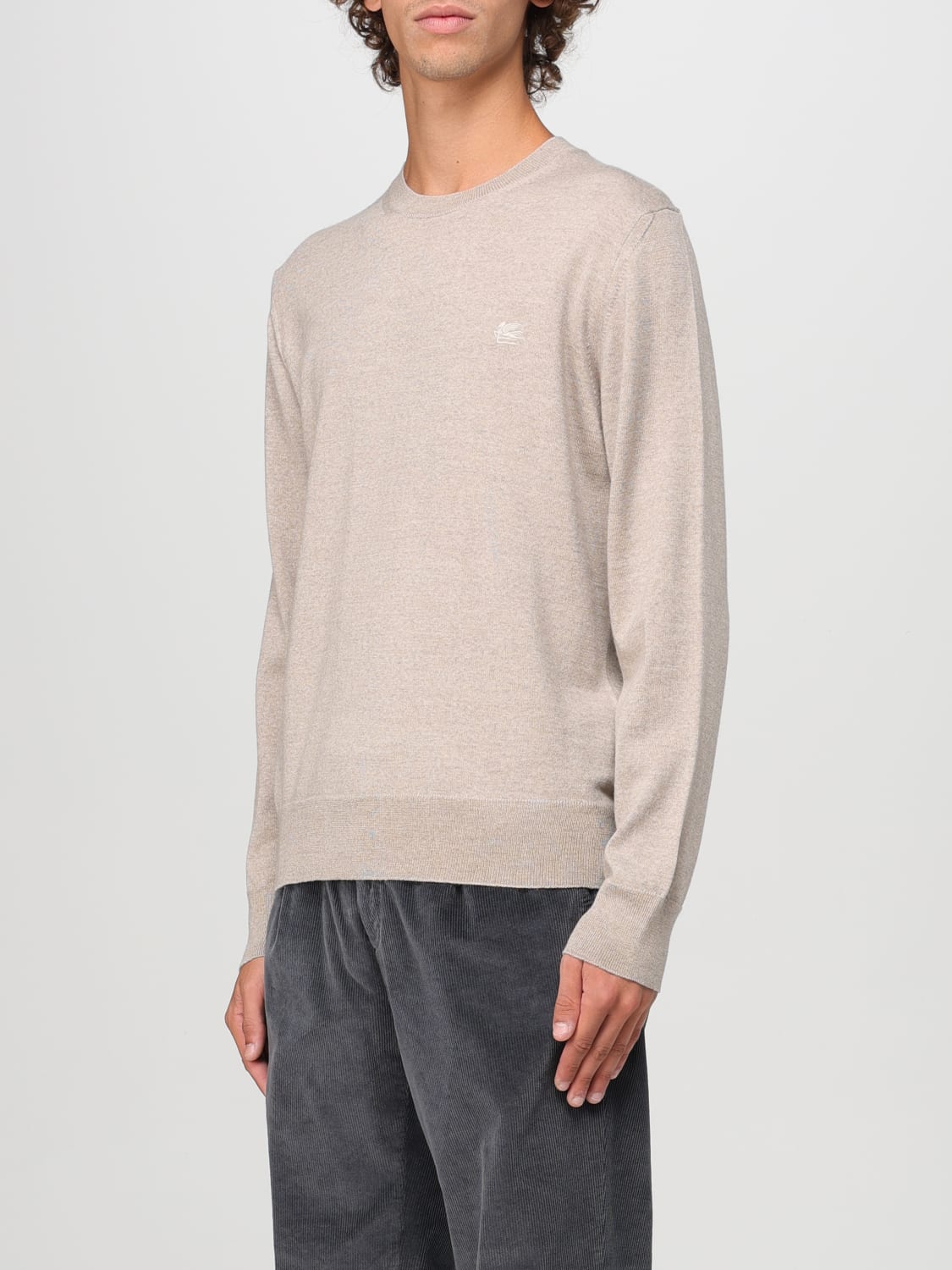 ETRO SWEATER: Sweater men Etro, Beige - Img 4