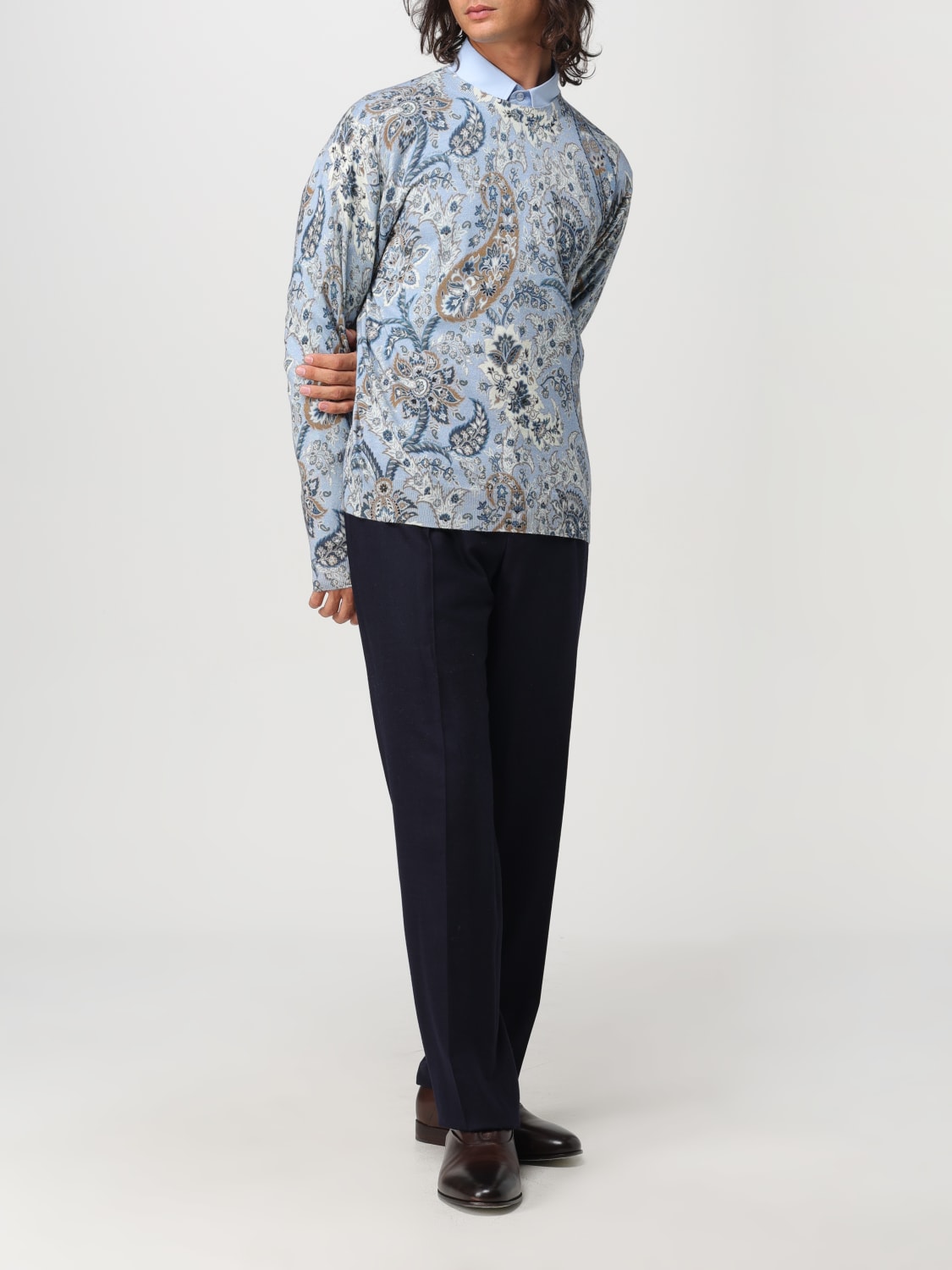 ETRO SWEATER: Sweater men Etro, Gnawed Blue - Img 2