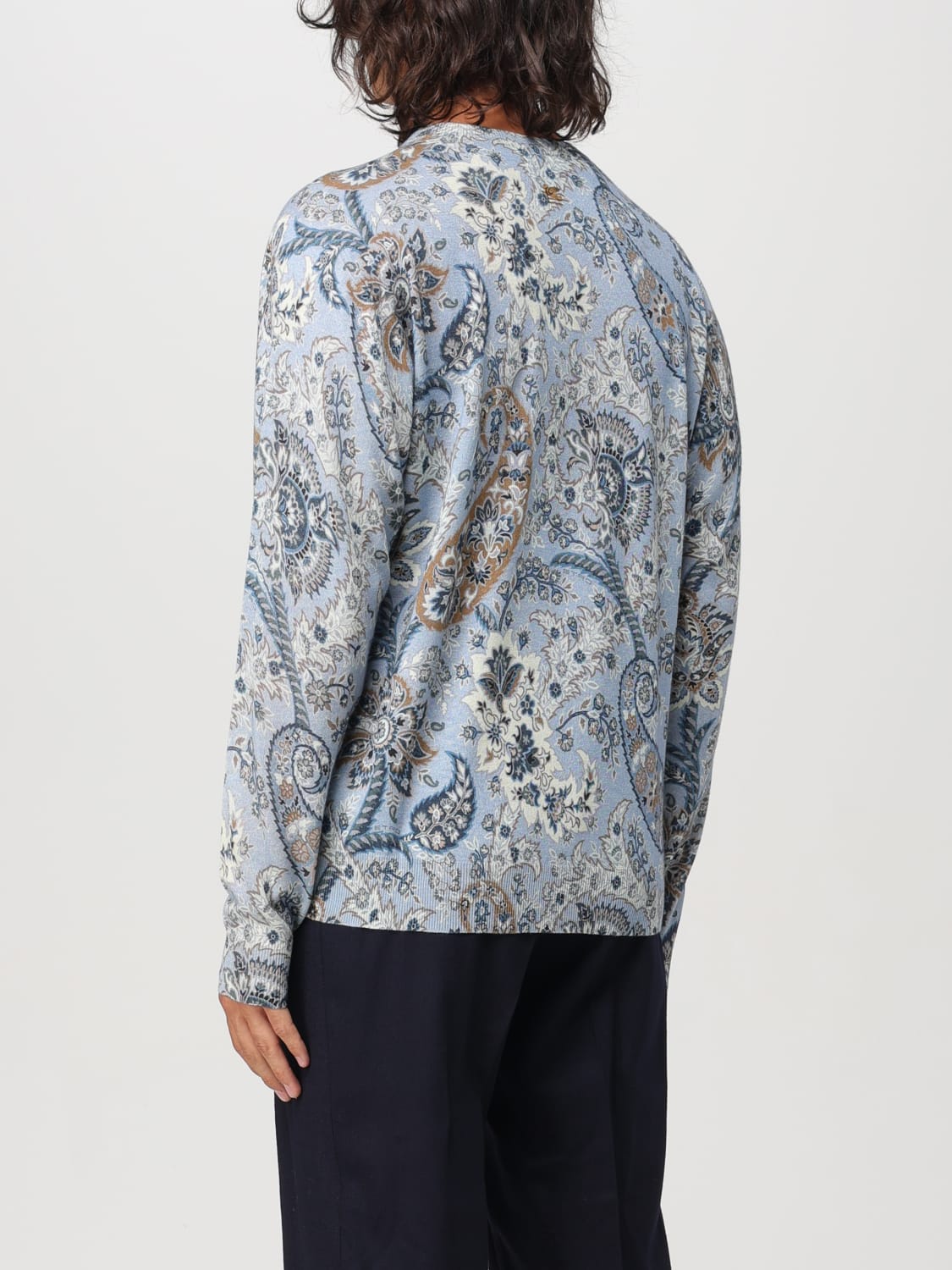 ETRO SWEATER: Sweater men Etro, Gnawed Blue - Img 3