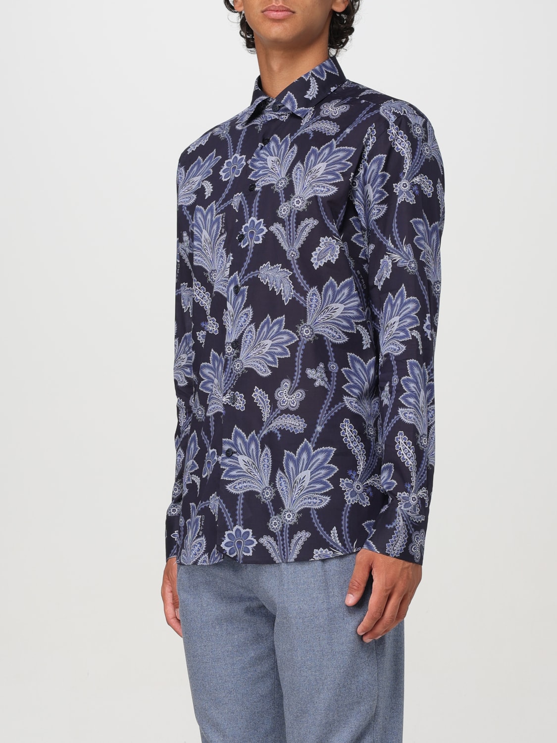 ETRO SHIRT: Shirt men Etro, Blue - Img 4