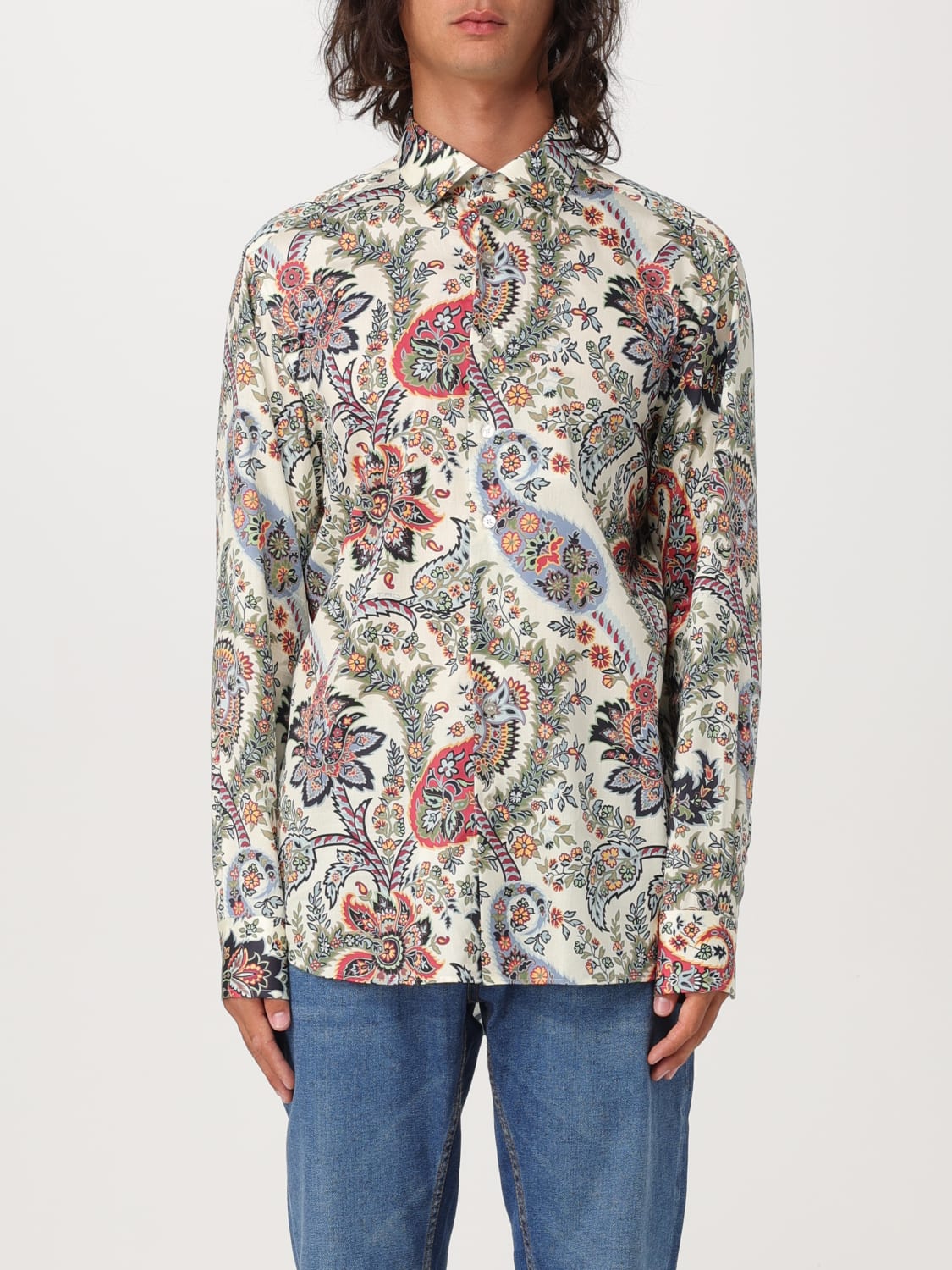 Giglio Camicia in cotone Paisley Etro