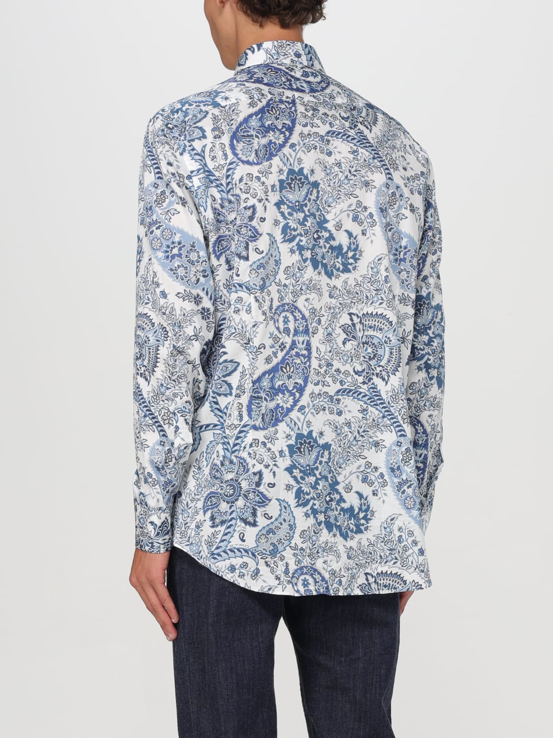 ETRO SHIRT: Shirt men Etro, Gnawed Blue - Img 3